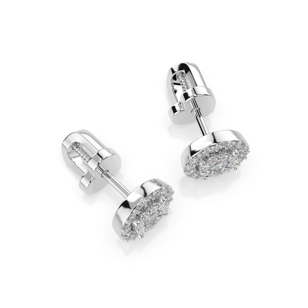 Illusion Earring (Round), 0.12 ct — 102-10018(2.5)