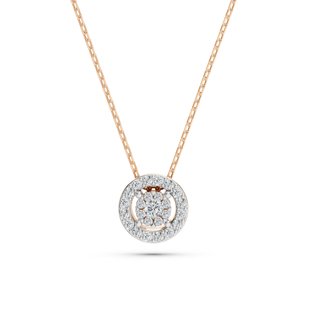 Illusion Necklace (Round), 0.03 ct — 104-10002(2.0)