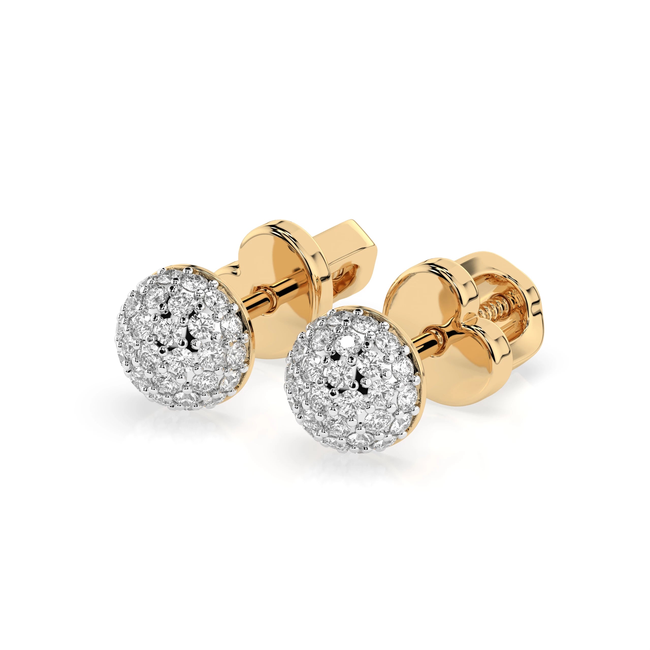 Illusion Earring (Round), 0.32 ct — 102-10090/1