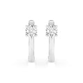 Solitaire English Lock Earring (Round), 0.6 ct — 102-10089(4.2)