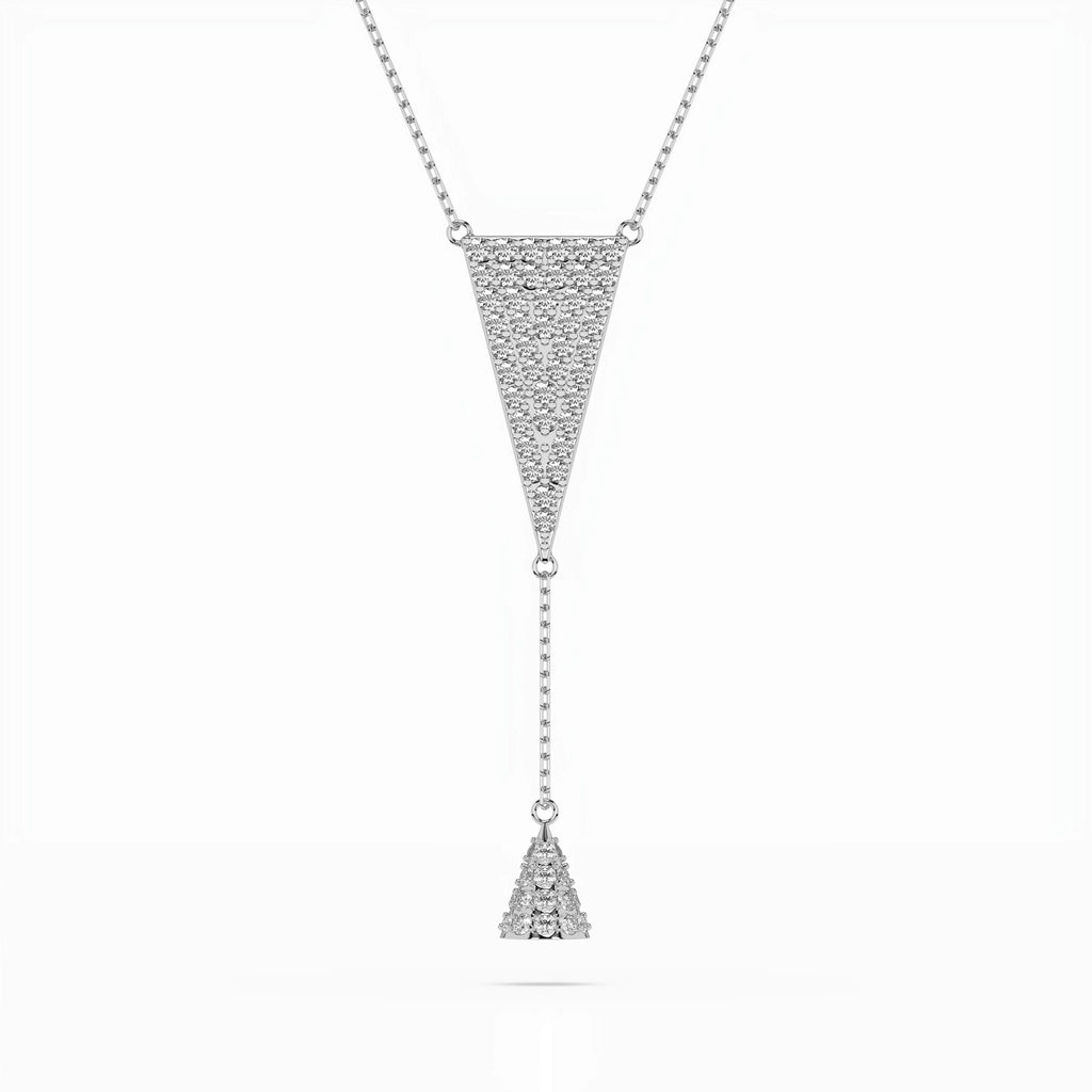 Minimalism Necklace (Round), 0.41 ct — 104-10018/2