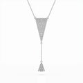 Minimalism Necklace (Round), 0.41 ct — 104-10018/2