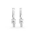 Solitaire English Lock Earring (Round), 0.2 ct — 102-10014(3.0)