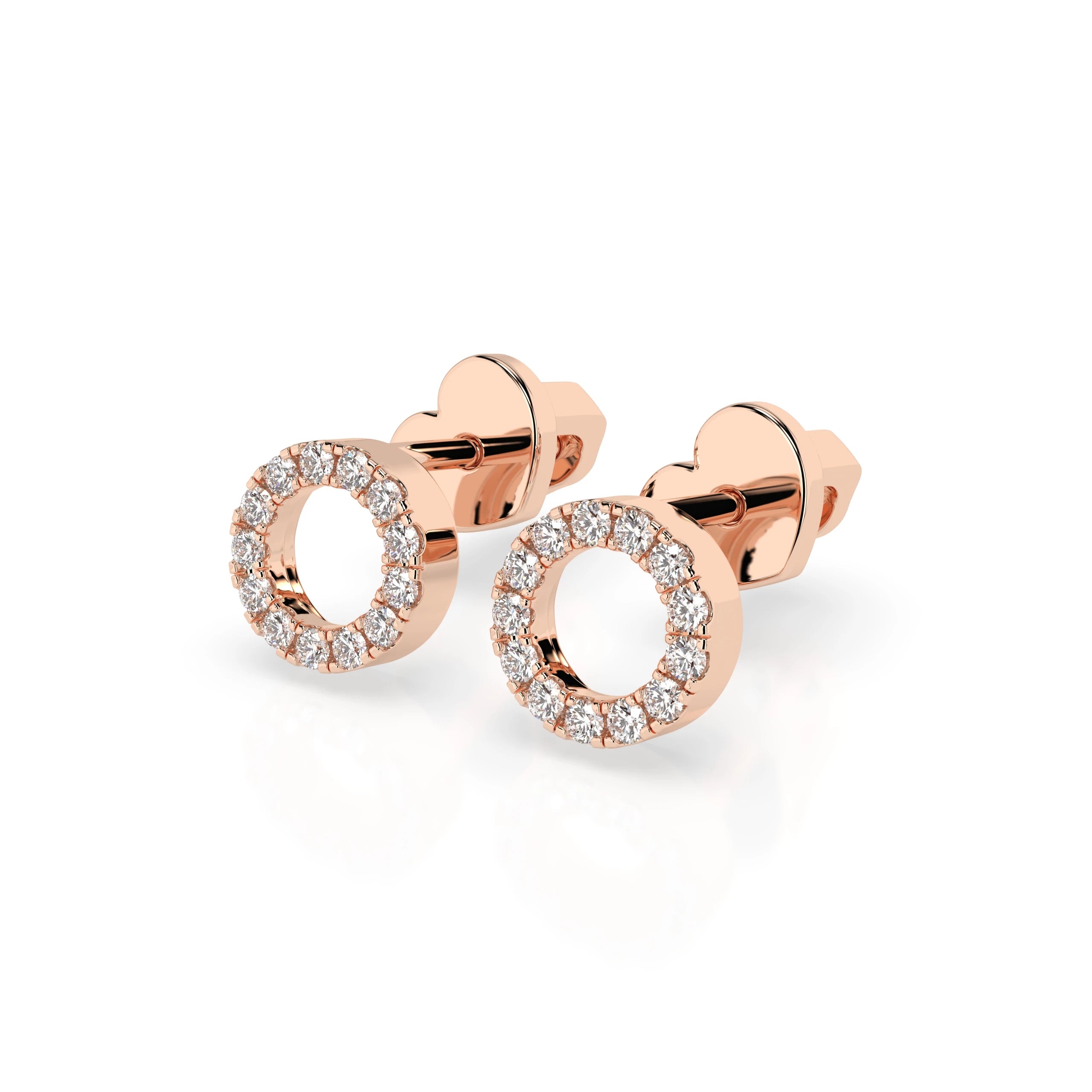 Minimalism Earring (Round), 0.16 ct — 102-10055