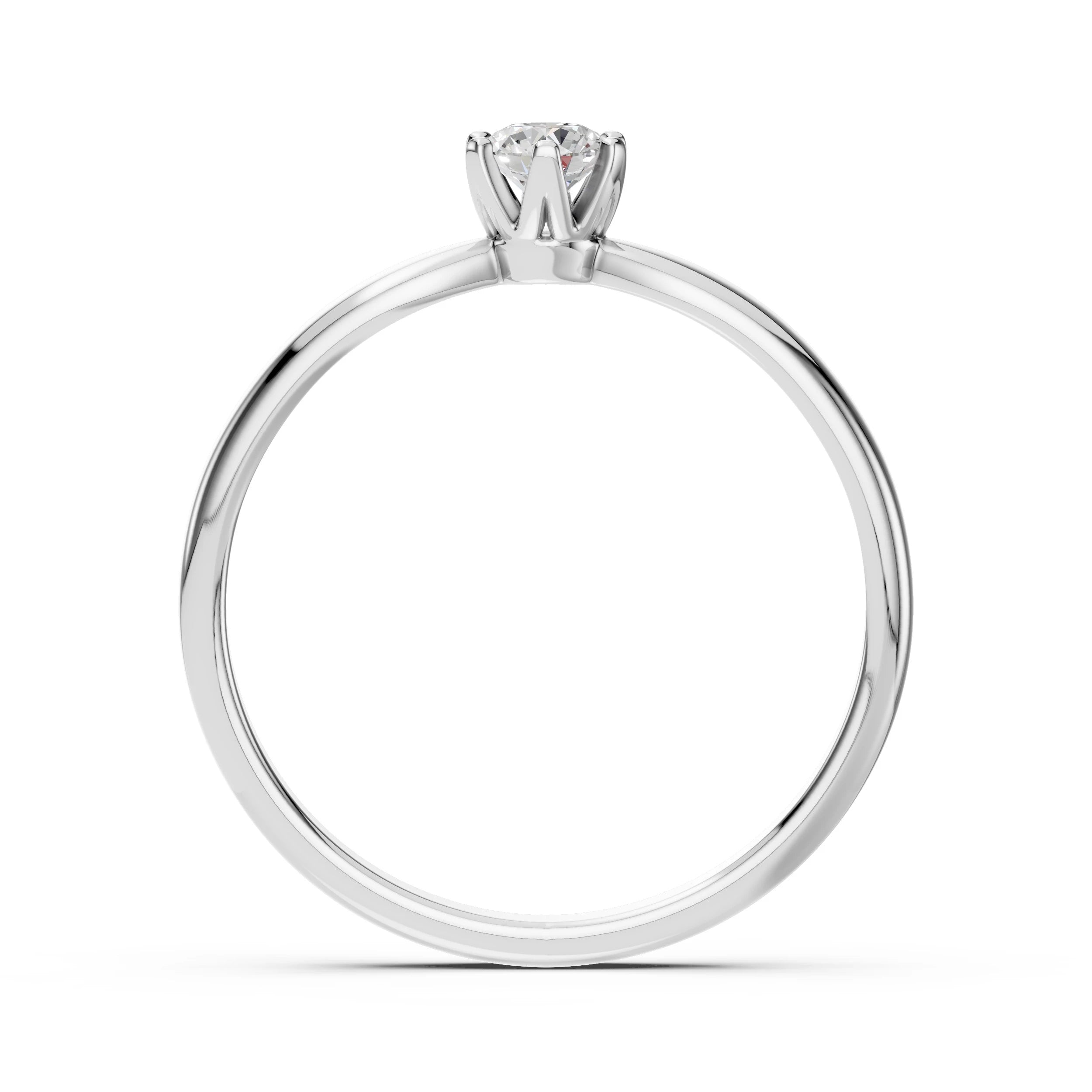 Solitaire Ring (Round), 0.15 ct — 101-10040(3.4)