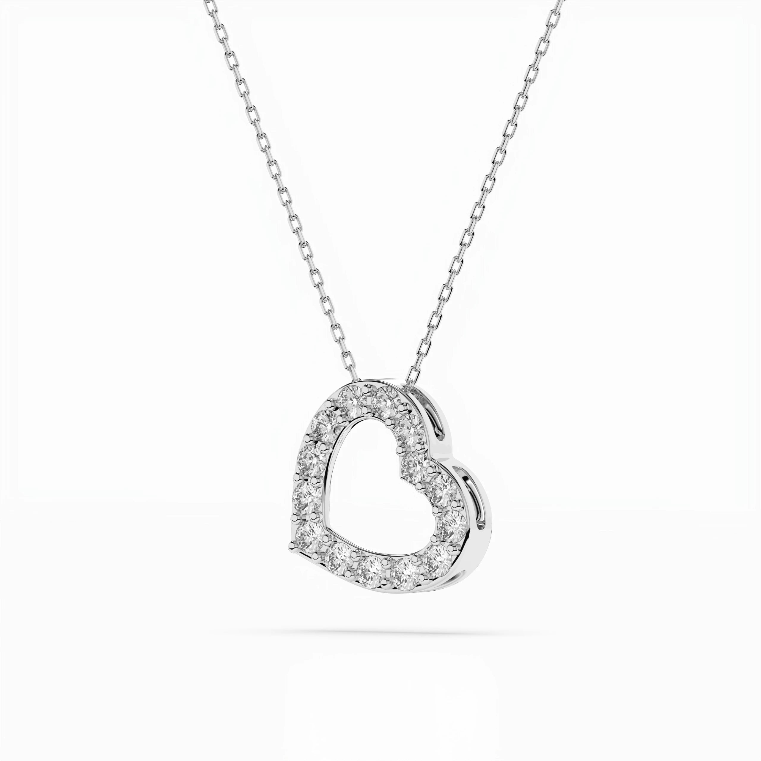 Minimalism Necklace (Round), 0.35 ct — 104-10061