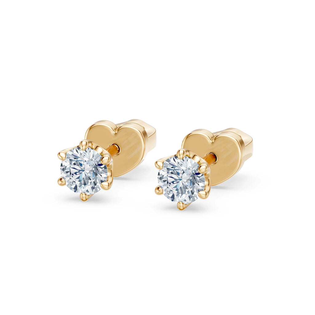 Solitaire Butterfly Earring, 0.5 ct — 102-10040/1(4.0)