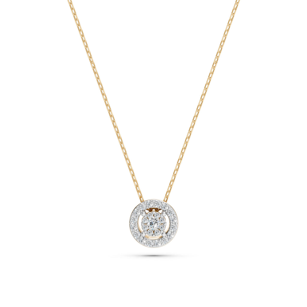 Illusion Necklace (Round), 0.03 ct — 104-10002(2.0)