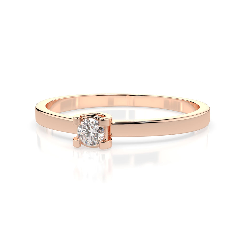 Solitaire Ring (Round), 0.1 ct — 101-10022(3.0)