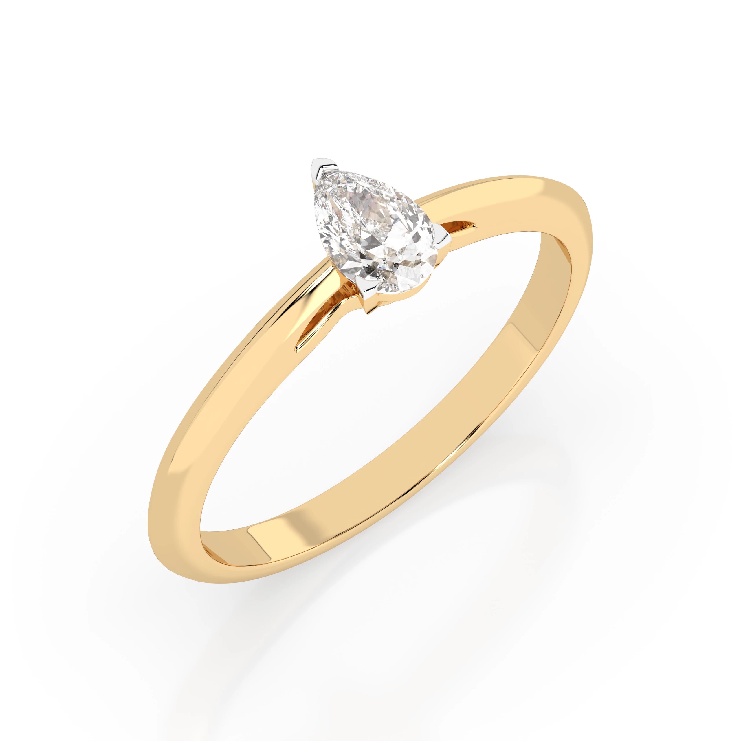 Solitaire Ring (Pear), 0.3 ct — 101-10190(0.30)PAR