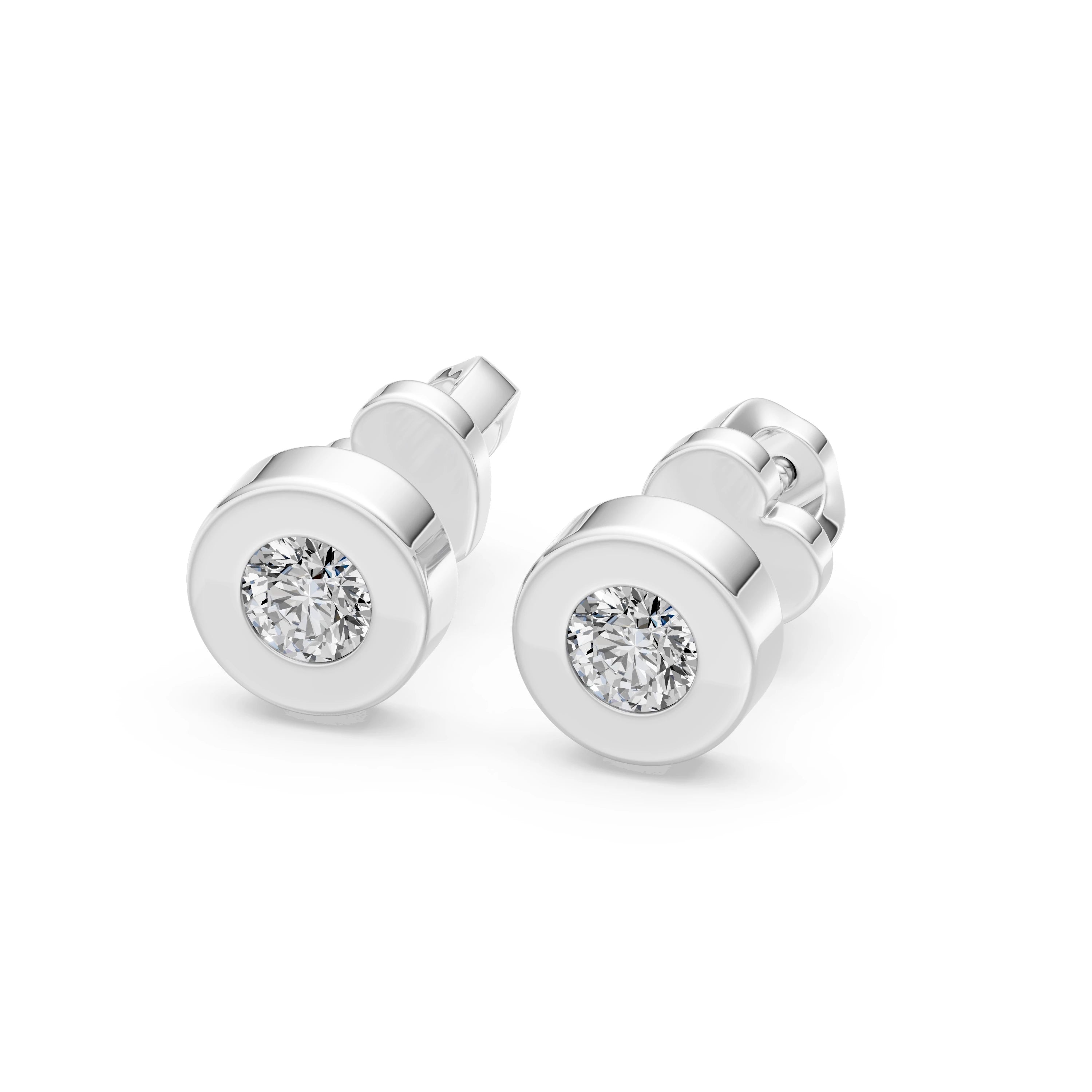 Solitaire Butterfly Earring, 0.4 ct — 102-10050(3.7)