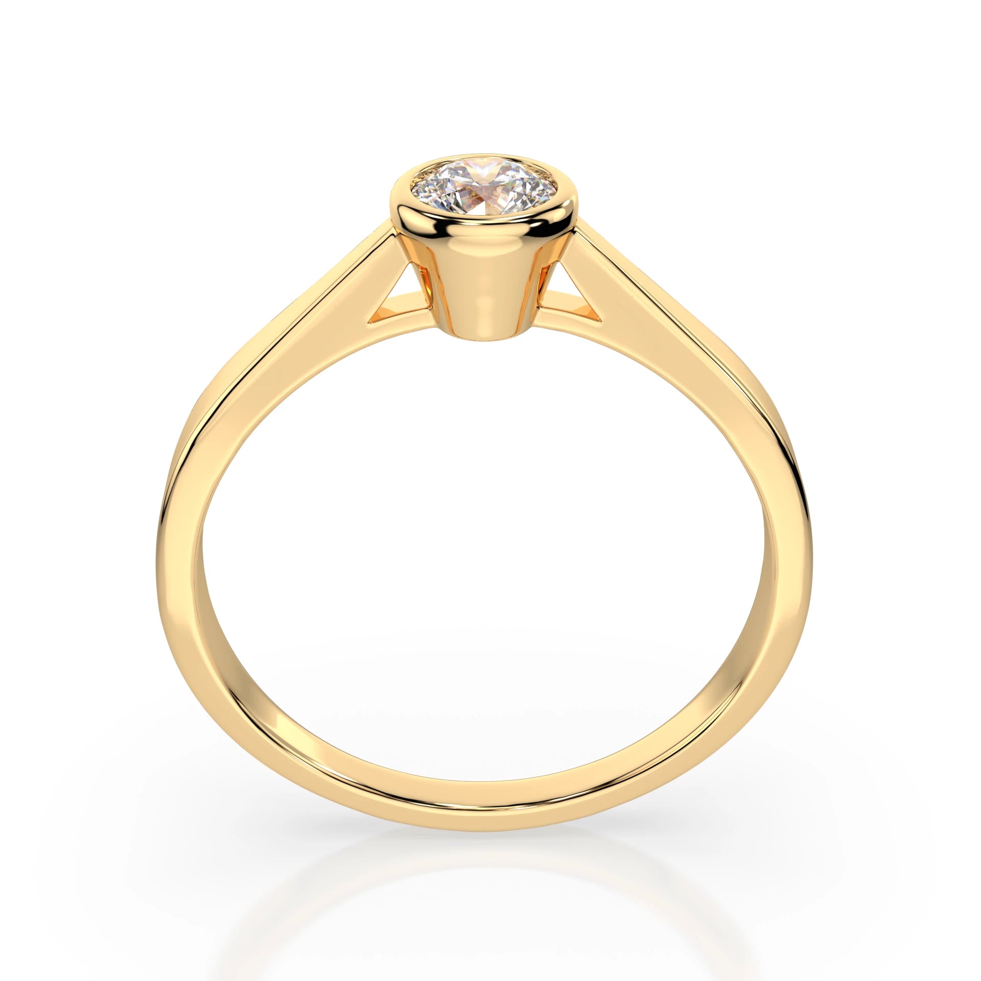 Solitaire Ring (Round), 0.3 ct — 101-10010(4.2)