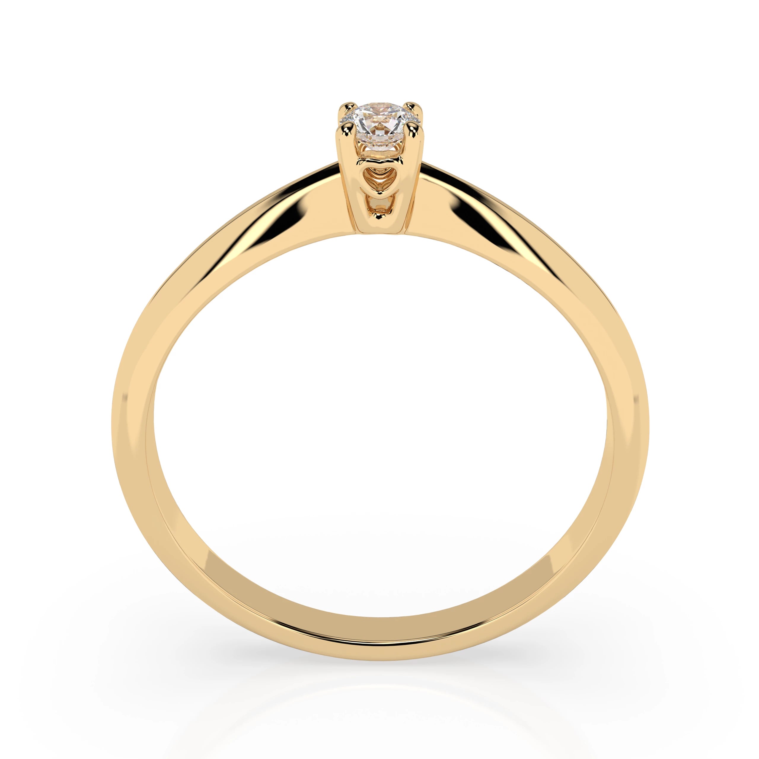 Solitaire Ring (Round), 0.06 ct — 101-10035(2.5)