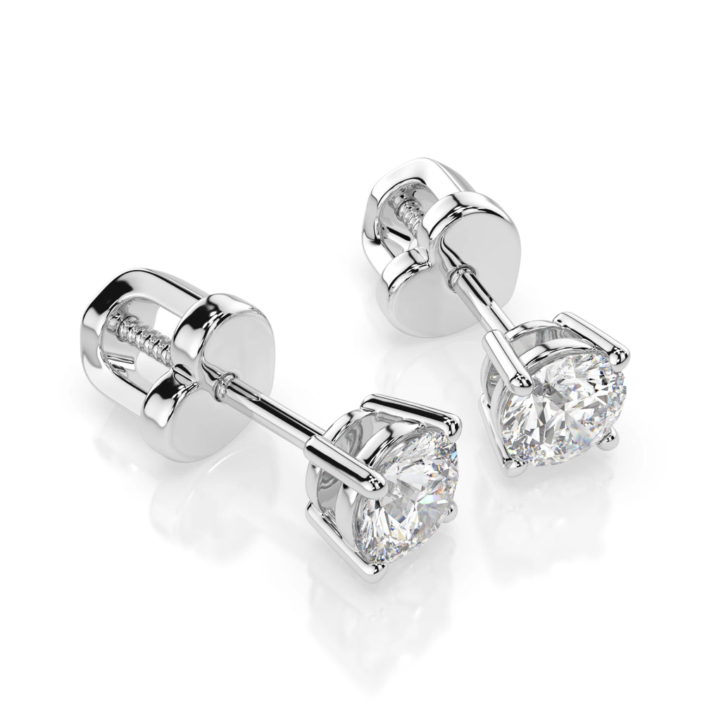 Solitaire Butterfly Earring (Round), 0.5 ct — 102-10012/1(4.0)