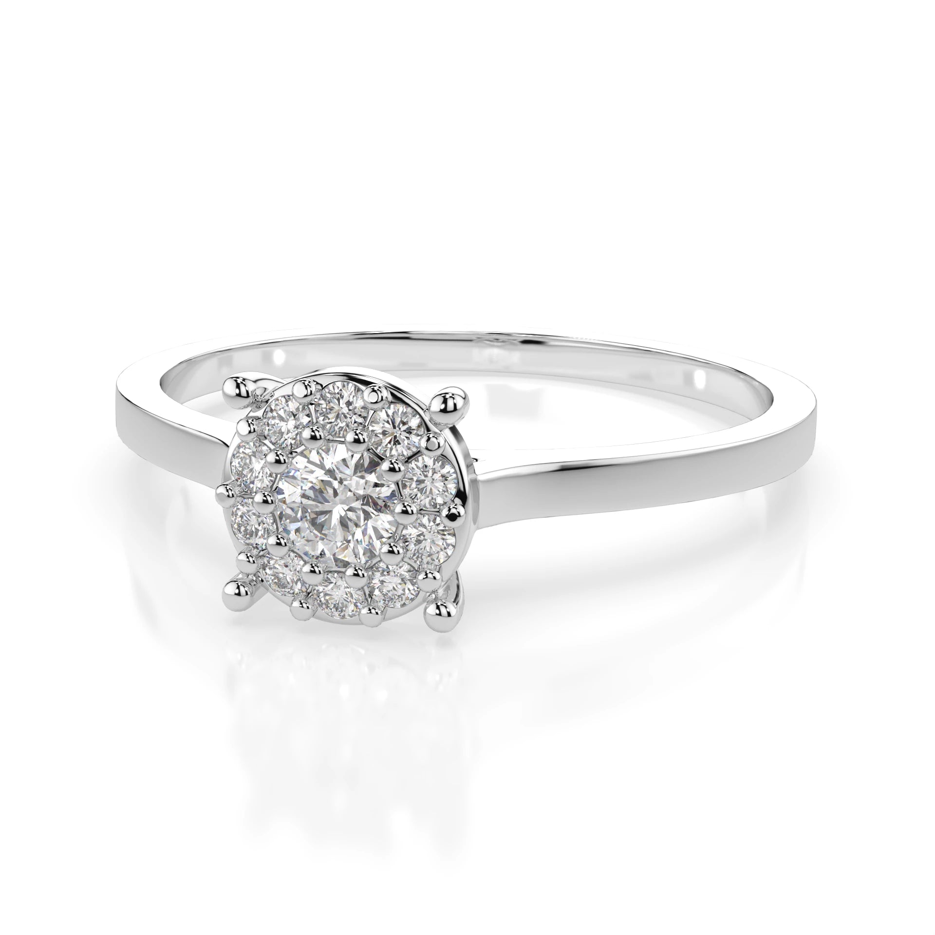 Solitaire Eternity Ring (Round), 0.06 ct — 101-10017/1(2.5)