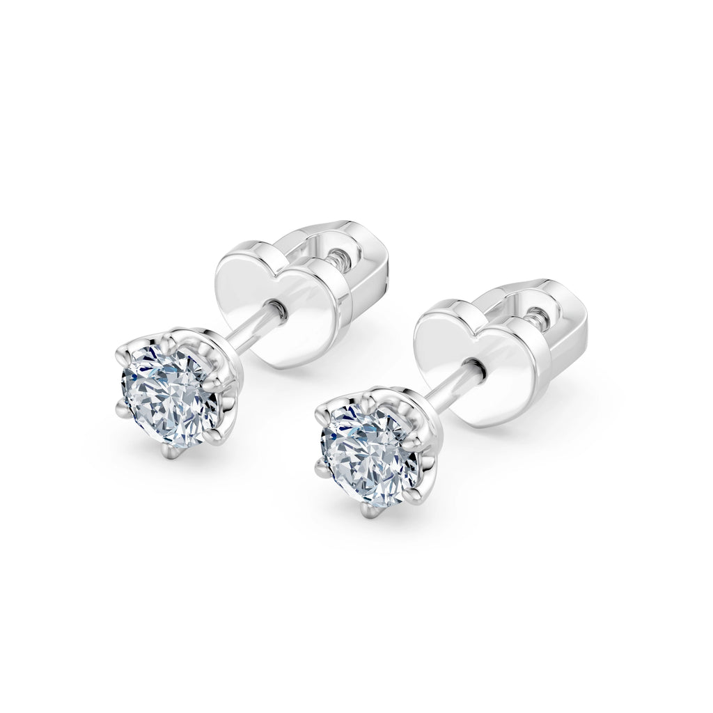 Solitaire Butterfly Earring, 0.5 ct — 102-10040/1(4.0)