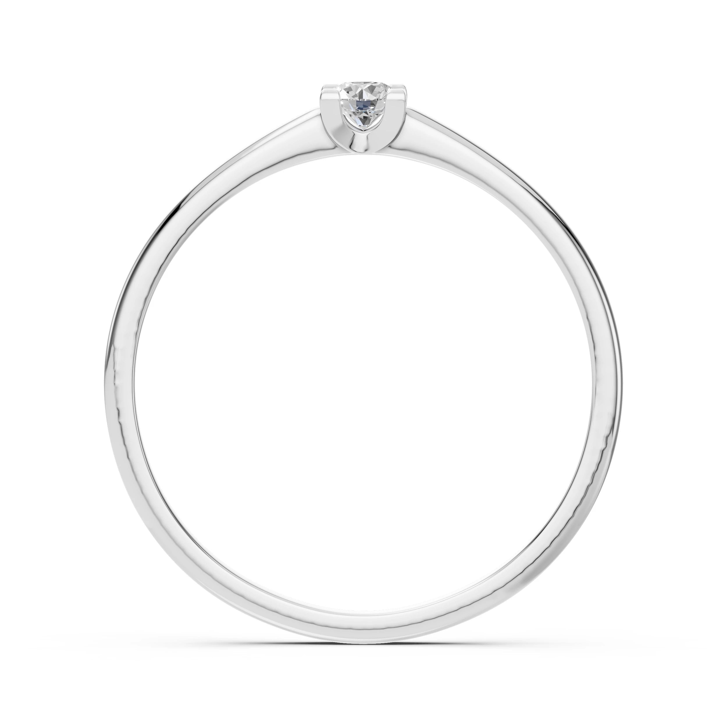 Solitaire Ring (Round), 0.1 ct — 101-10117(3.0)