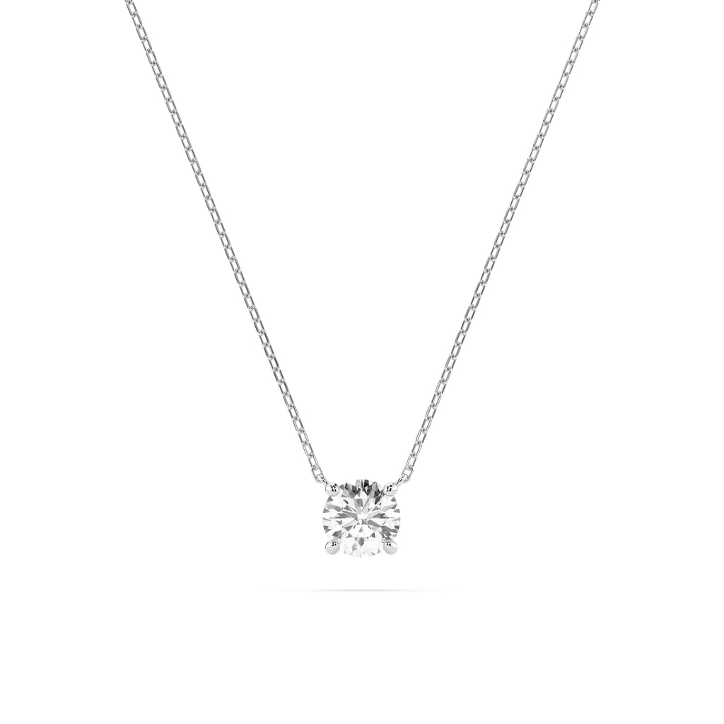 Solitaire Necklace (Round), 0.5 ct — 104-10040(5.1)