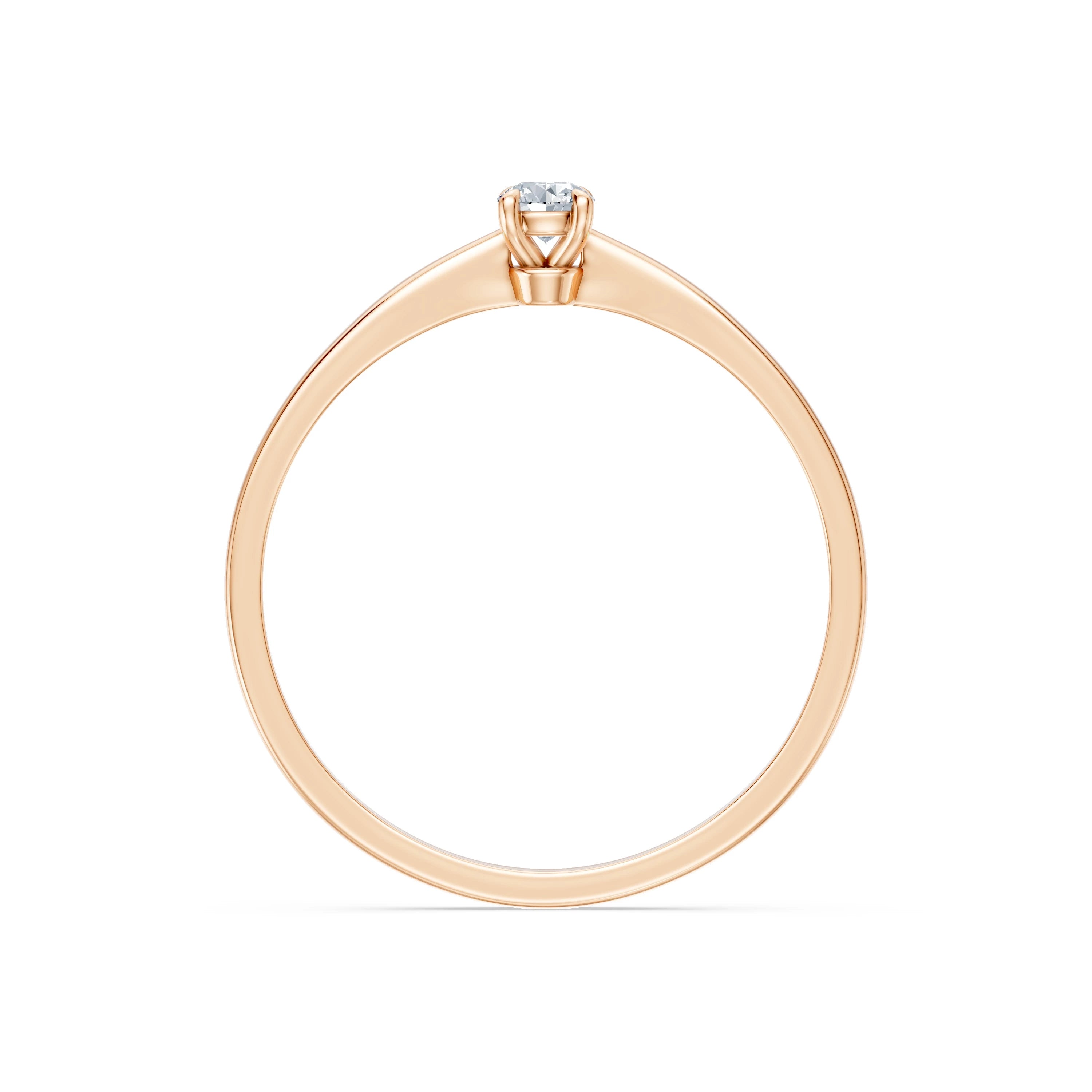 Solitaire Ring, 0.1 ct — 101-10116(3.0)