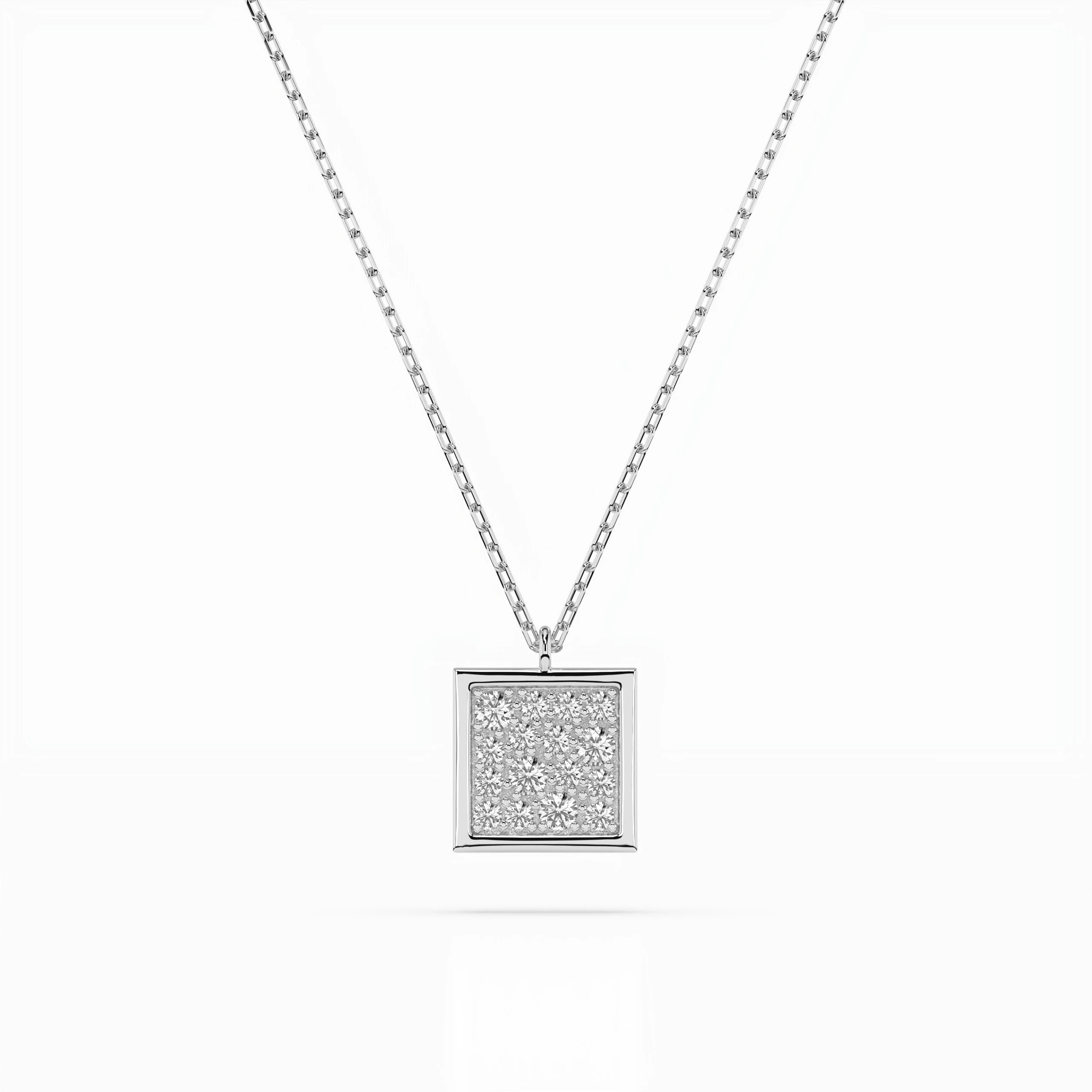 Illusion Necklace (Round), 0.07 ct — 104-10036
