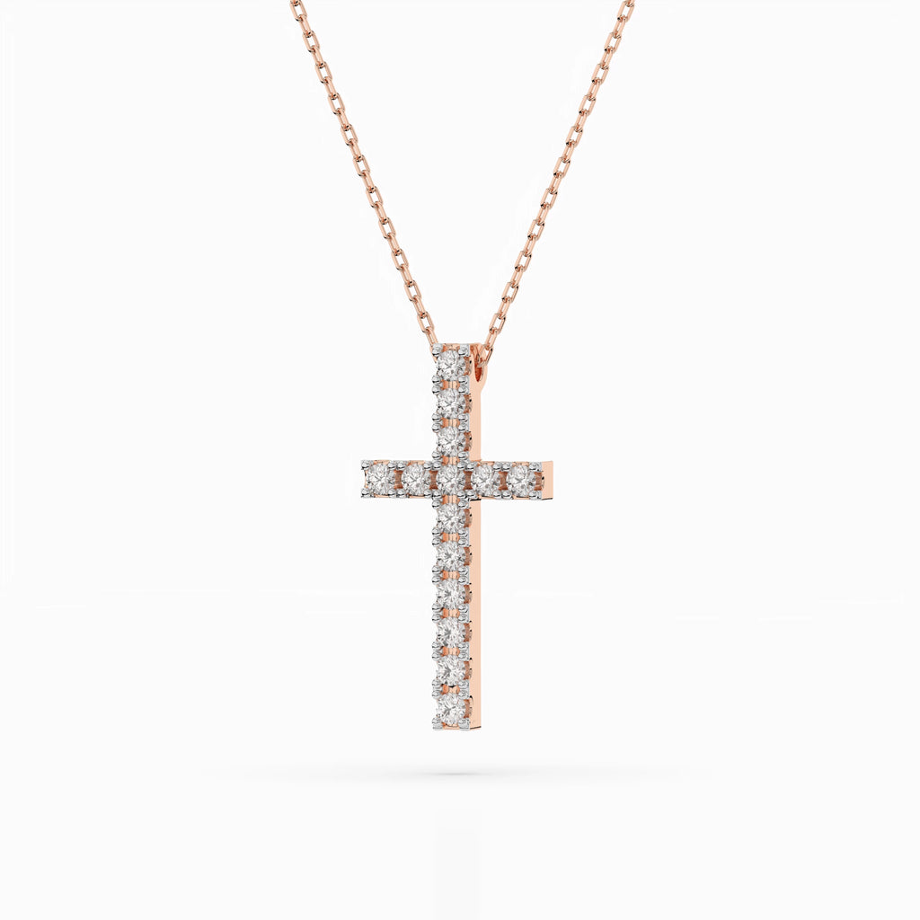 Minimalism Necklace (Round), 0.2 ct — 104-10025