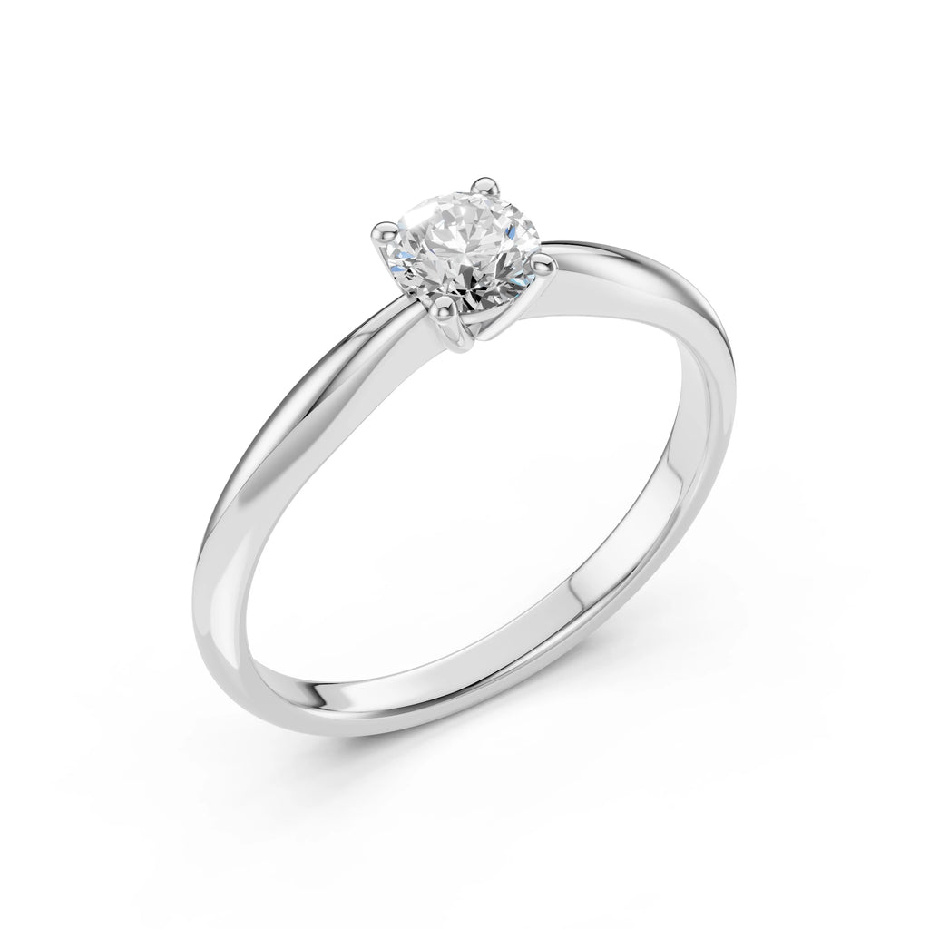 Solitaire Ring (Round), 0.4 ct — 101-10021(4.7)