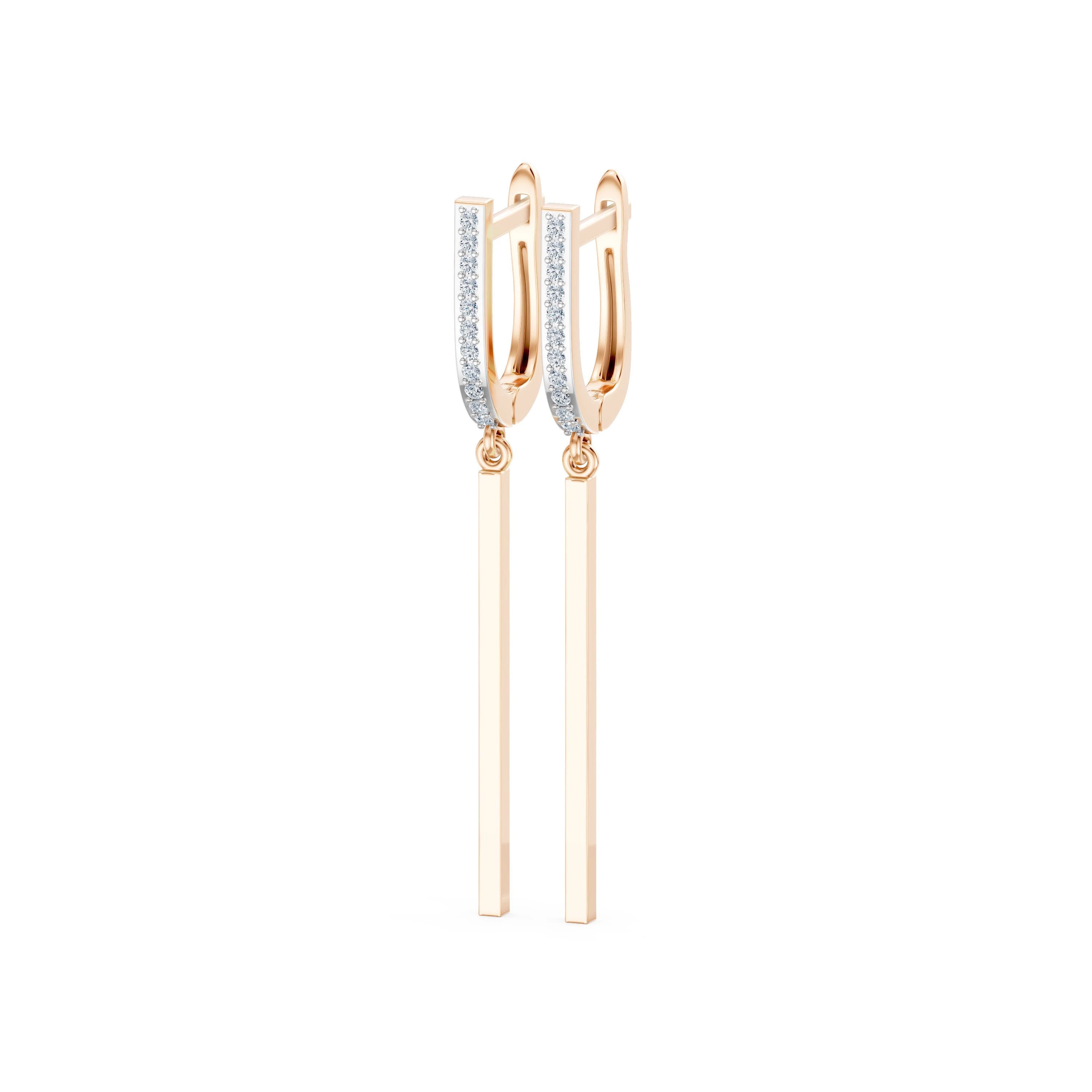 Minimalism Earring, 0.13 ct — 102-10129/3