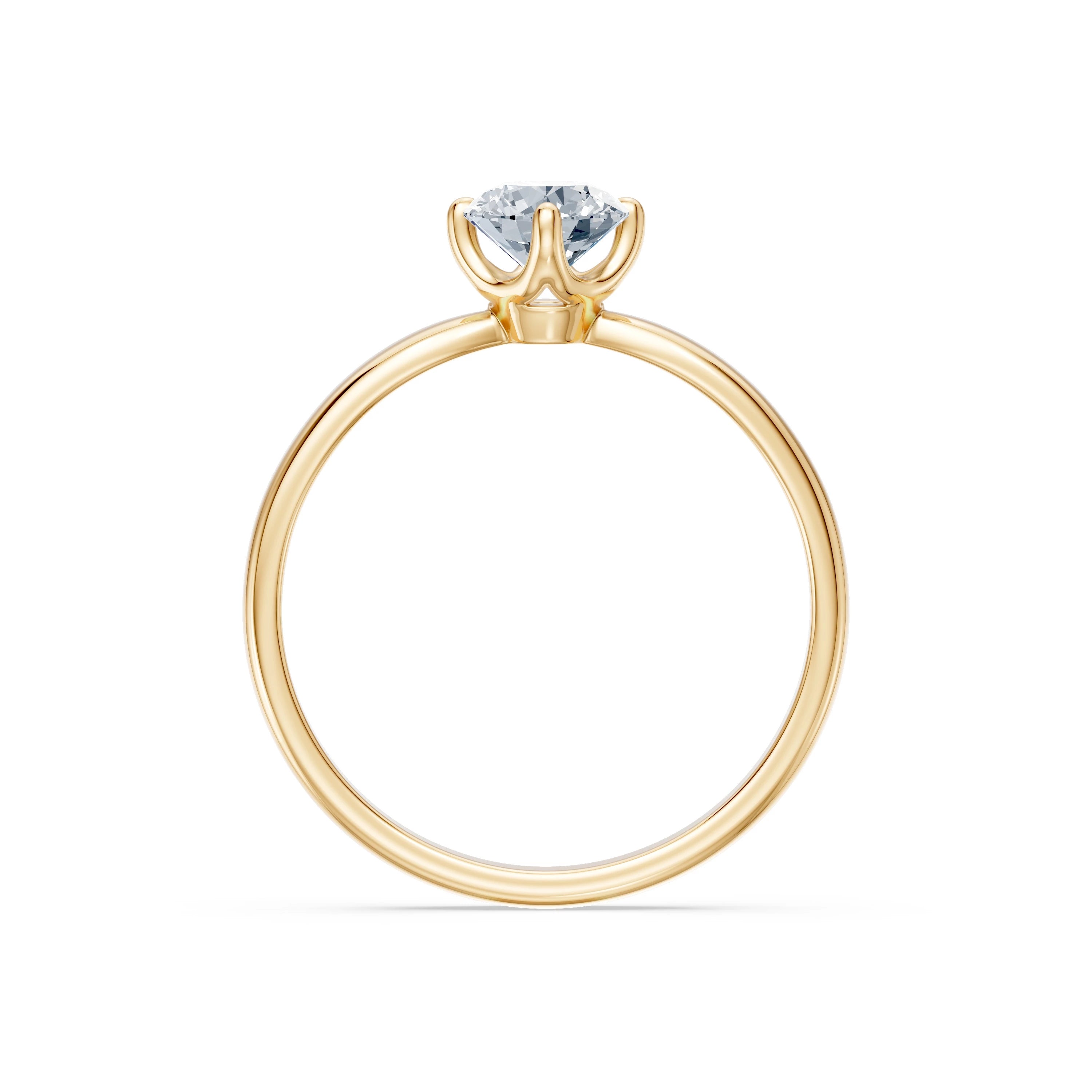 Solitaire Ring, 0.45 ct — 101-10041(4.8)