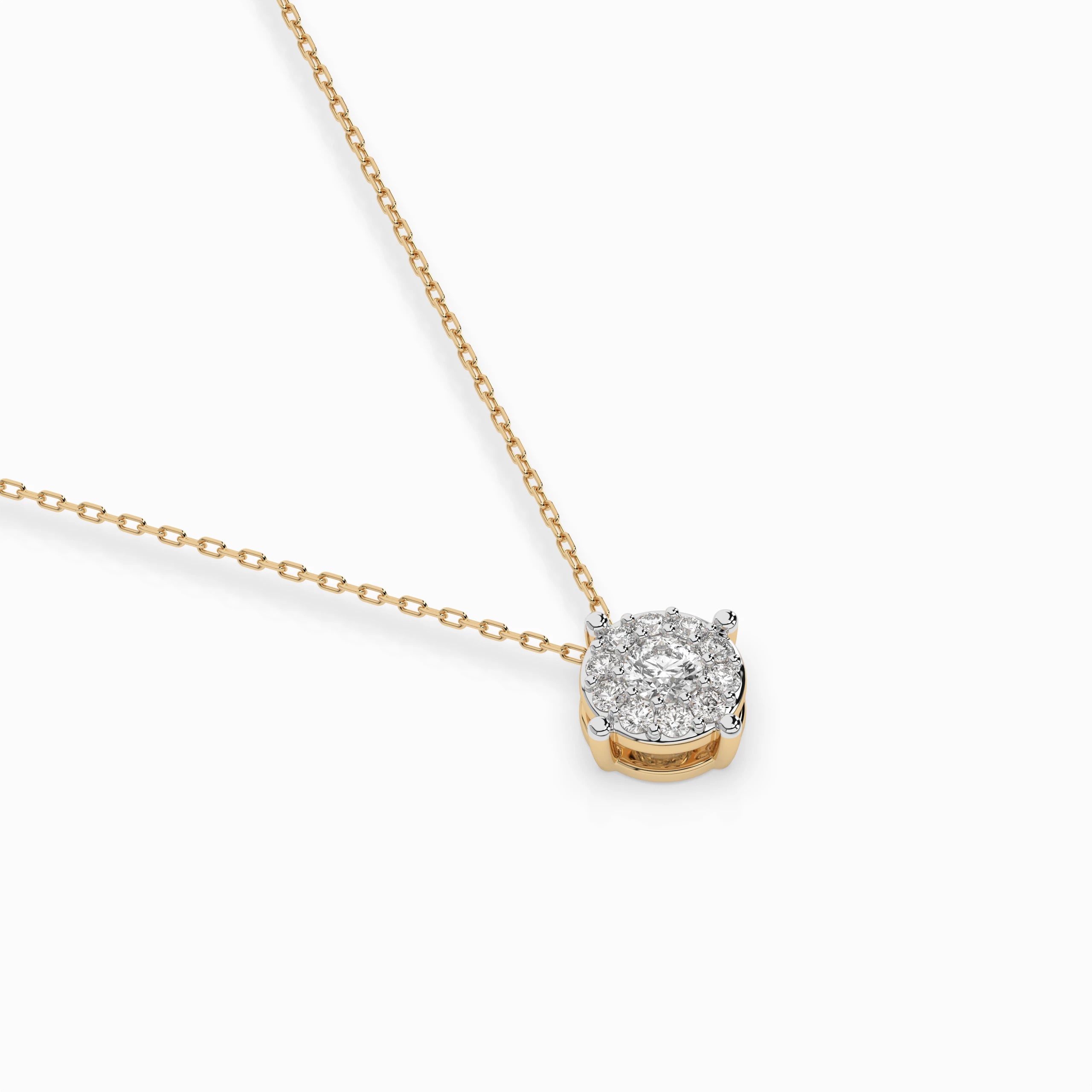 Solitaire Eternity Necklace (Round), 0.1 ct — 104-10001(3.0)