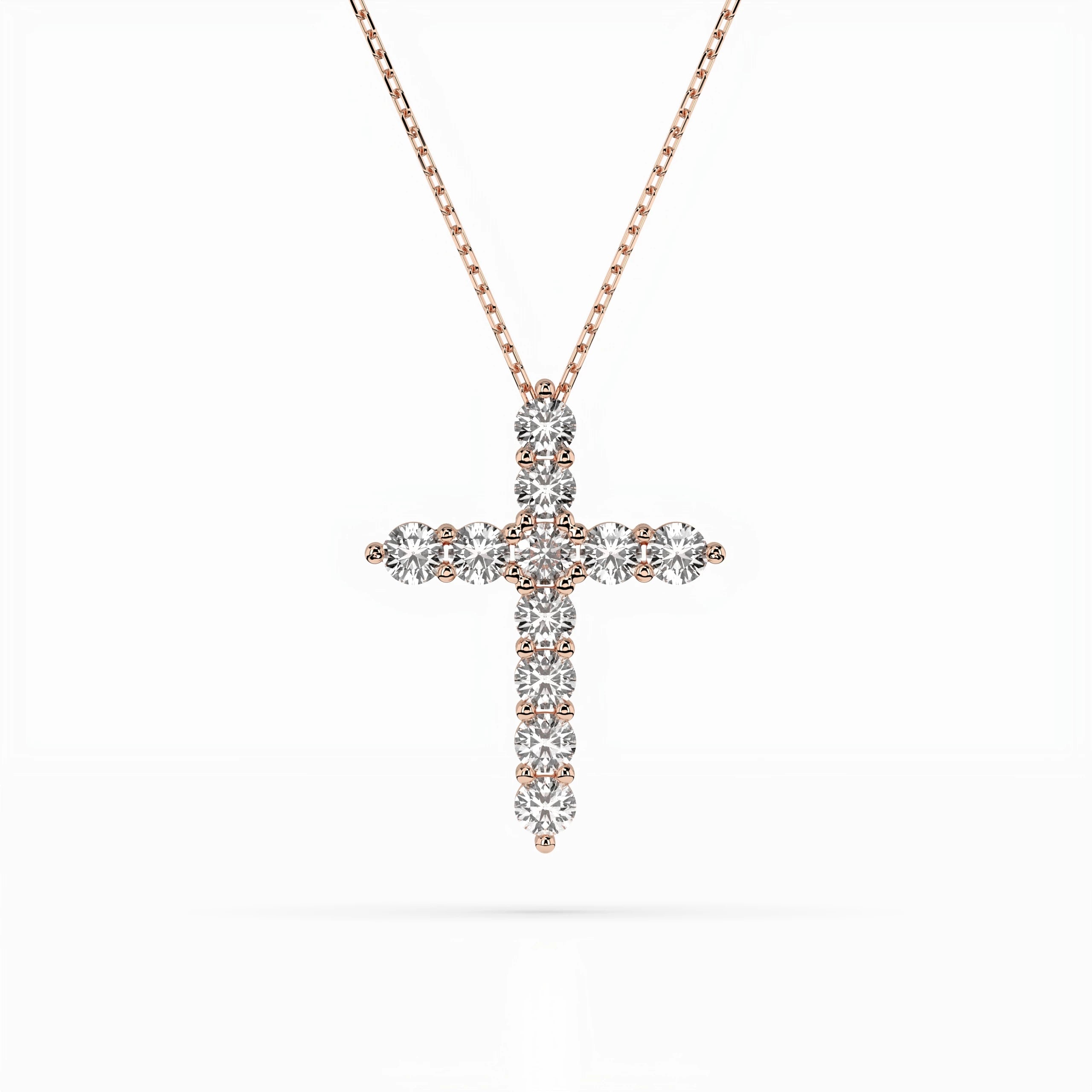 Minimalism Necklace (Round), 1.1 ct — 104-10039(3.0)