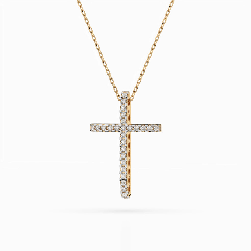 Minimalism Necklace (Round), 0.14 ct — 104-10026