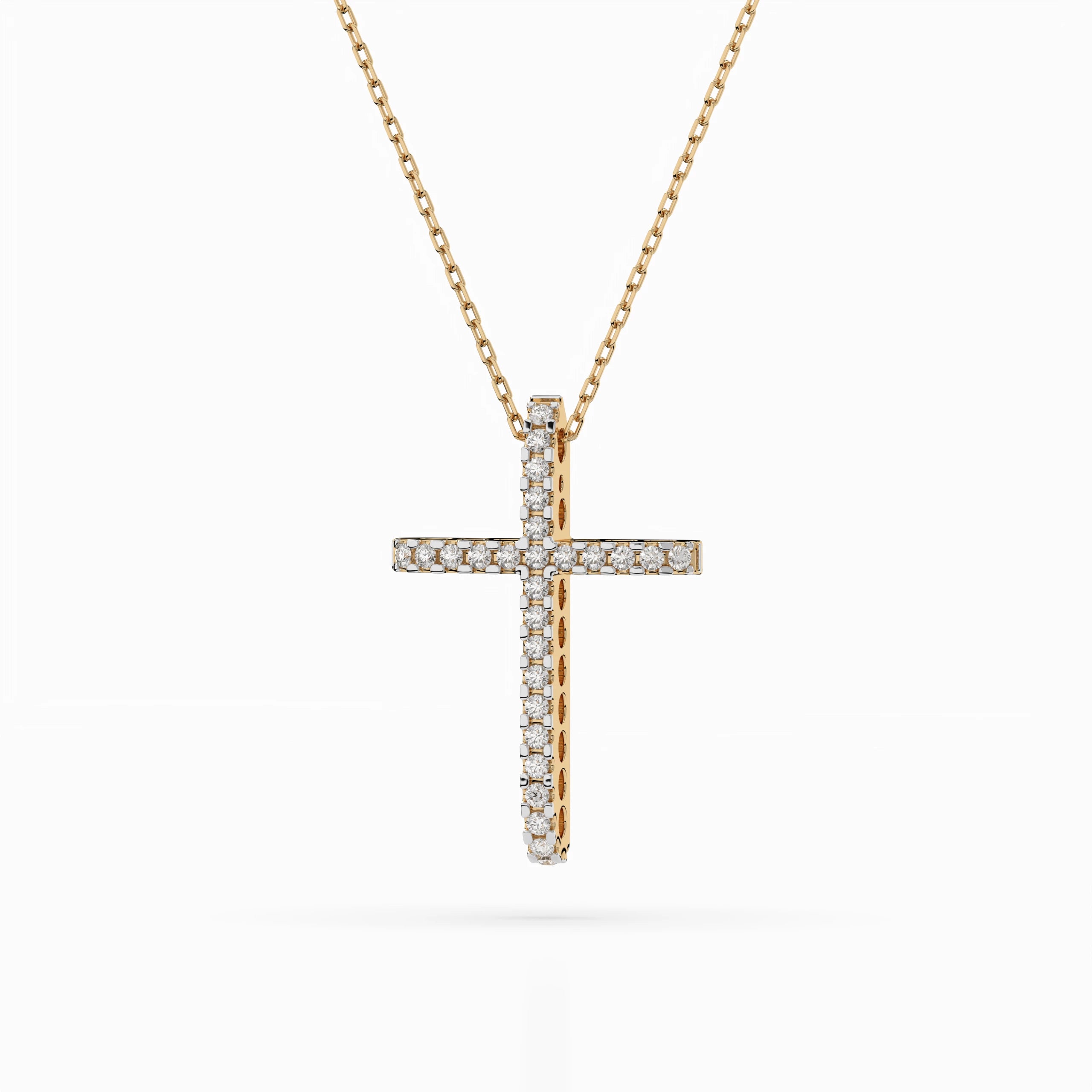 Minimalism Necklace (Round), 0.14 ct — 104-10026
