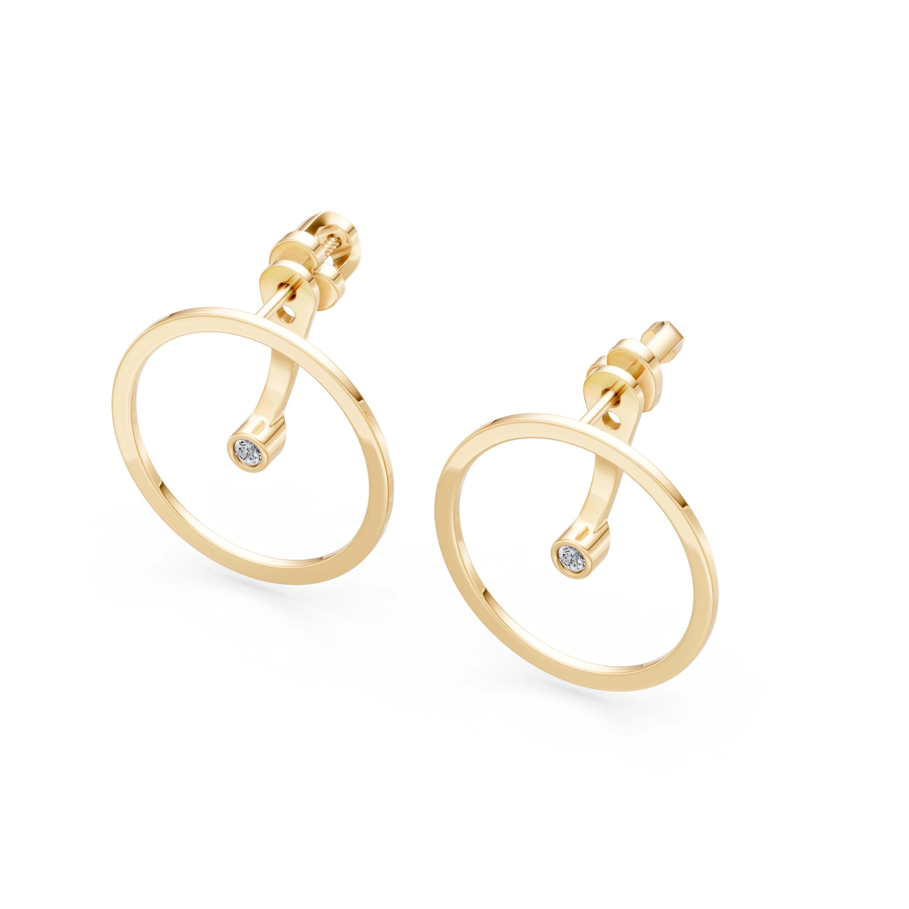 Minimalism Earring, 0.06 ct — 102-10077