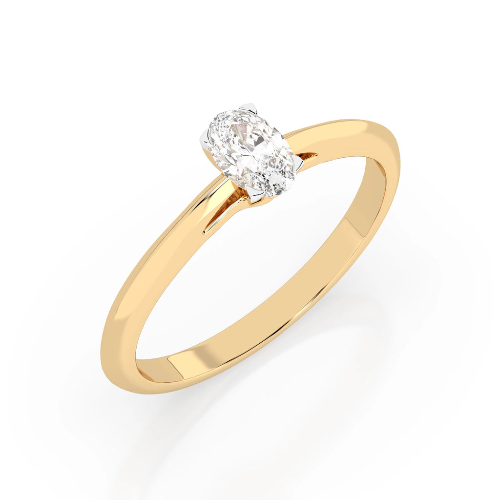 Solitaire Ring (Oval), 0.3 ct — 101-10190(0.30)OV