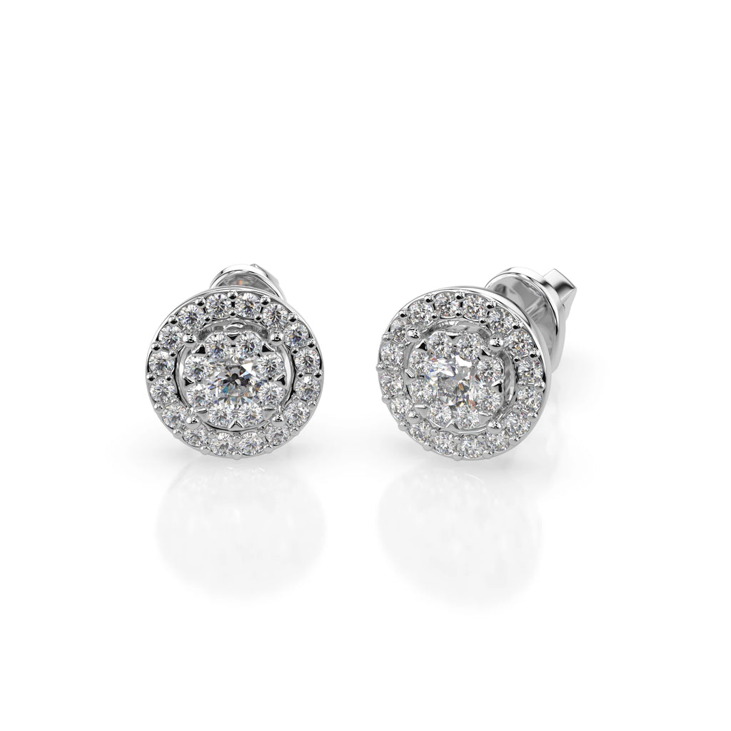Illusion Earring (Round), 0.2 ct — 102-10018(3.0)