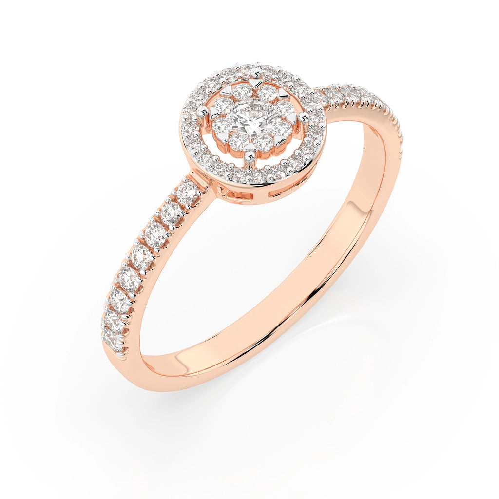 Illusion Ring (Round), 0.03 ct — 101-10018(2.0)