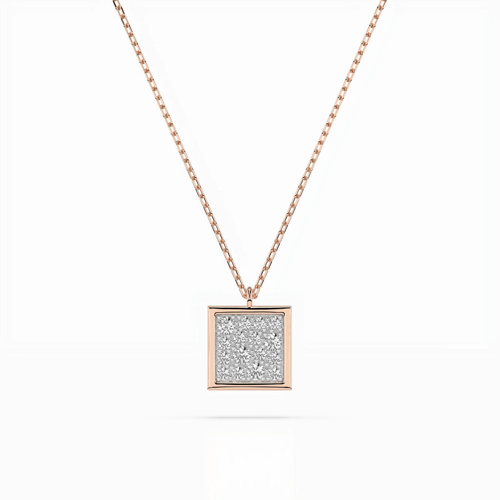 Illusion Necklace (Round), 0.07 ct — 104-10036