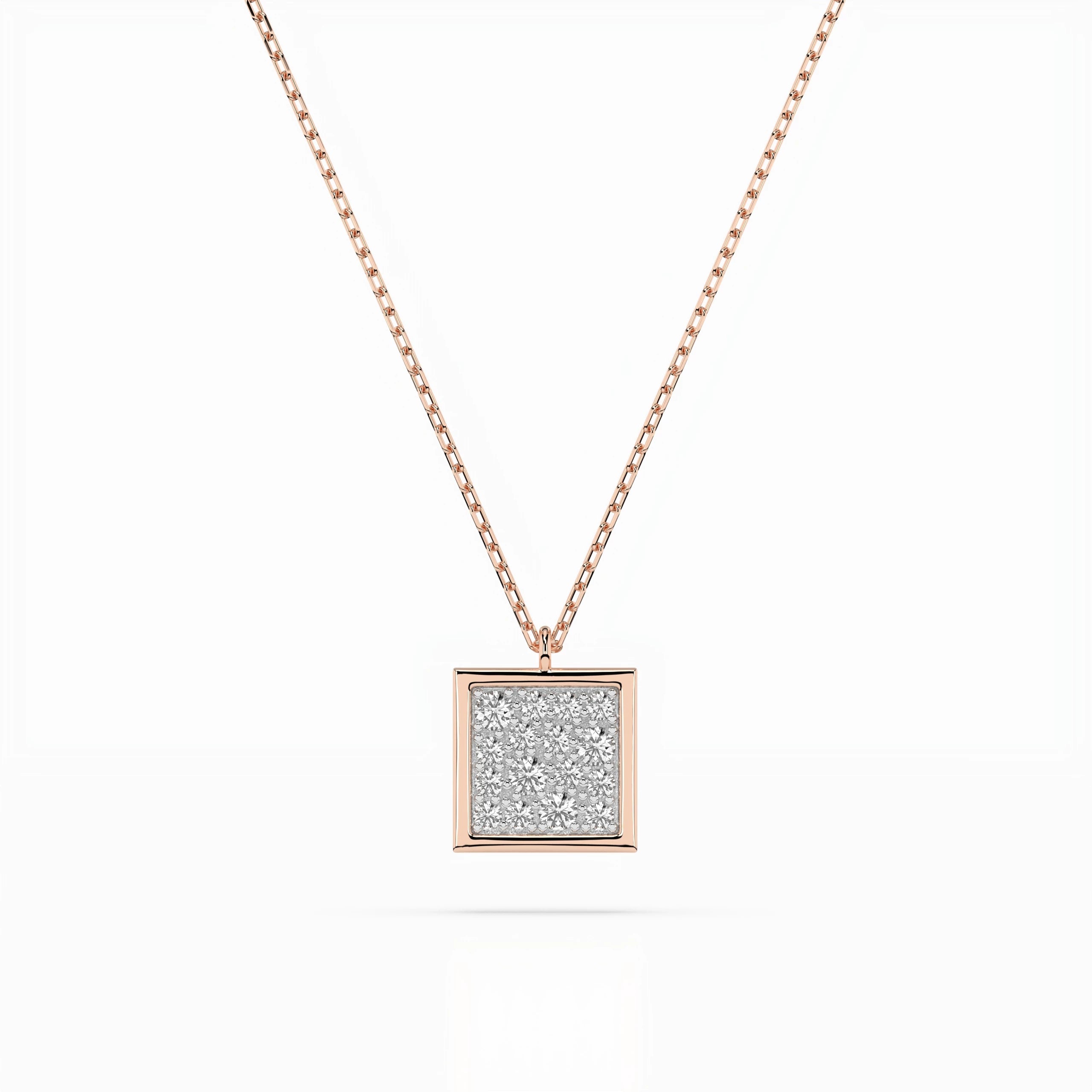Illusion Necklace (Round), 0.07 ct — 104-10036