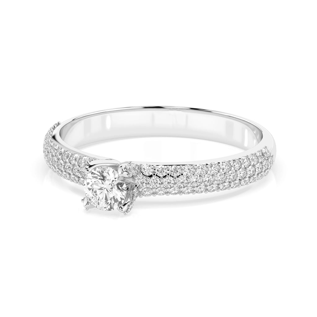 Solitaire Eternity Ring (Round), 0.17 ct — 101-10023