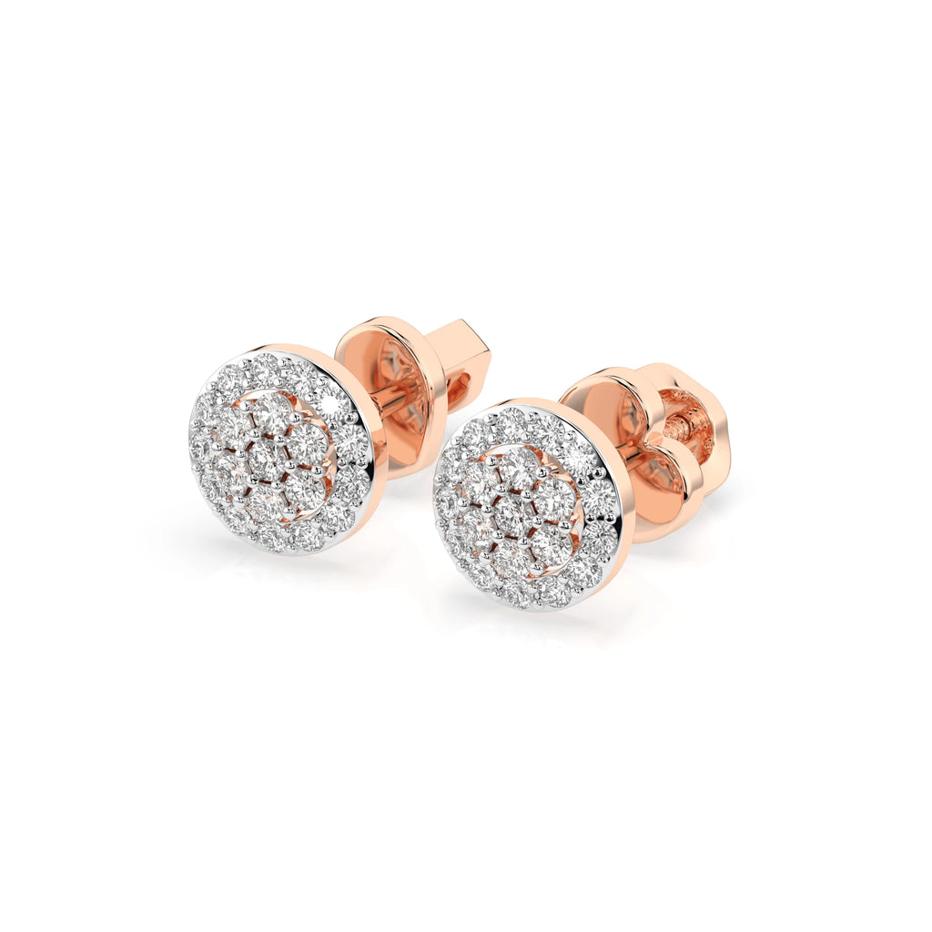Illusion Earring (Round), 0.16 ct — 102-10072