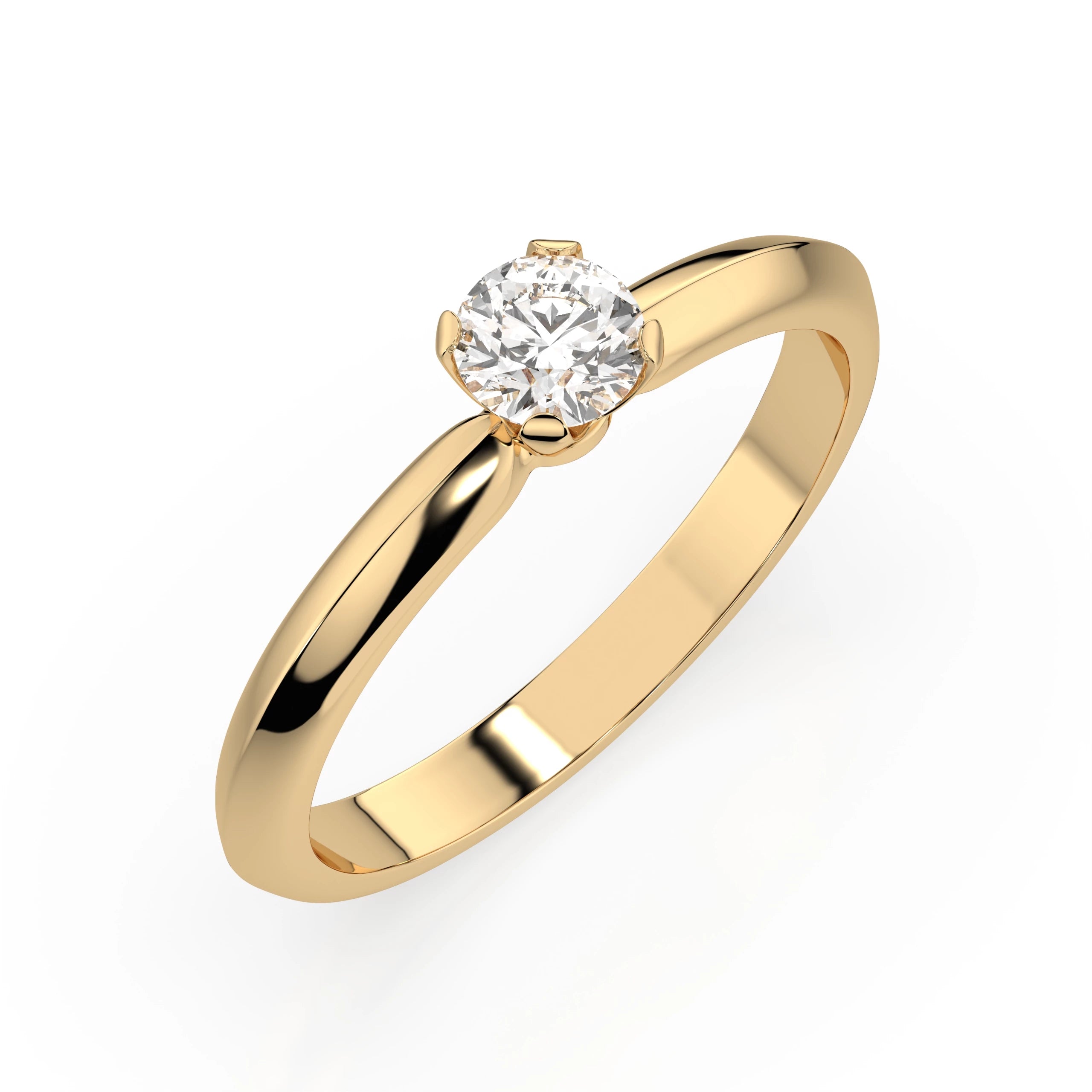 Solitaire Ring (Round), 0.25 ct — 101-10089(4.0)