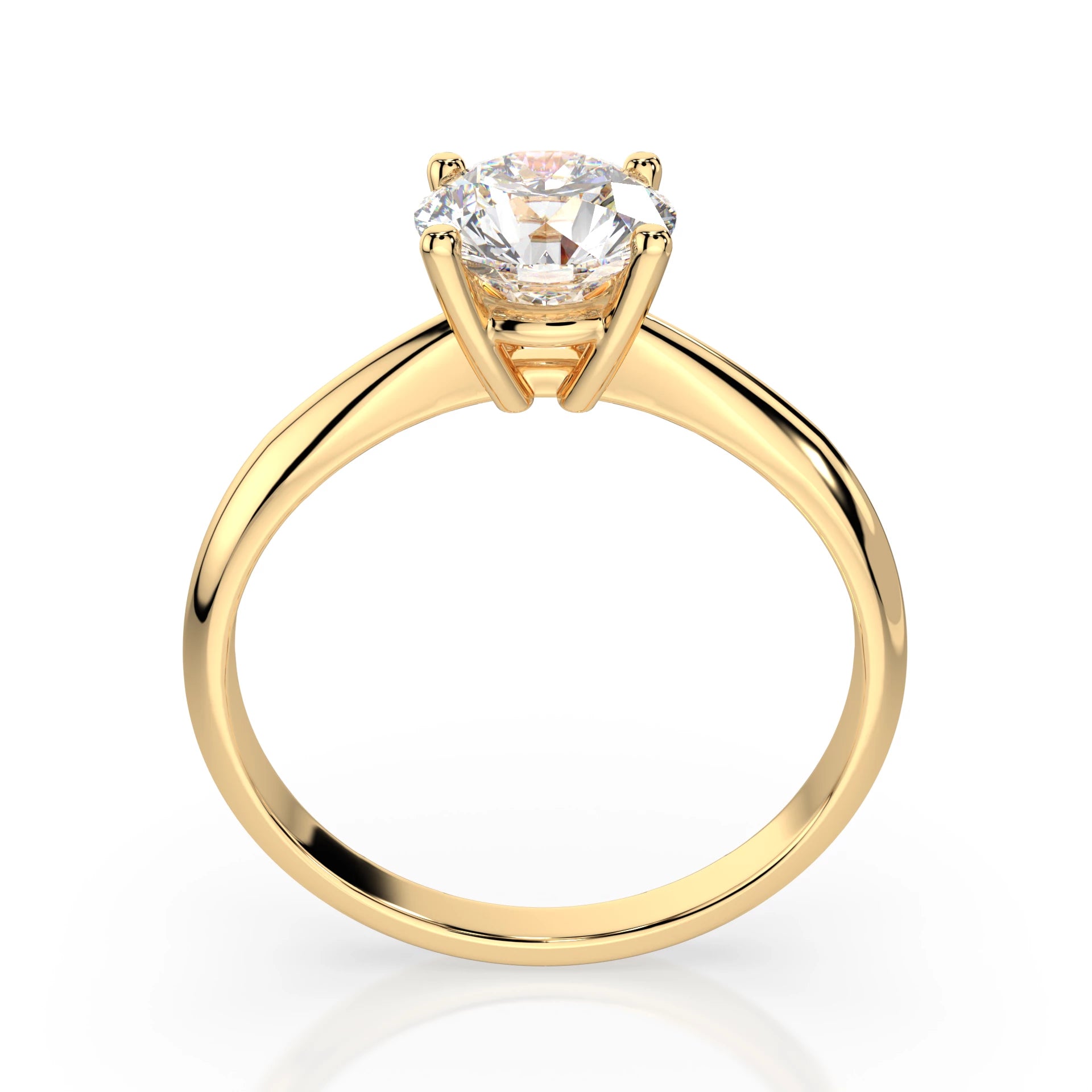 Solitaire Ring (Round), 0.7 ct — 101-10021(5.7)