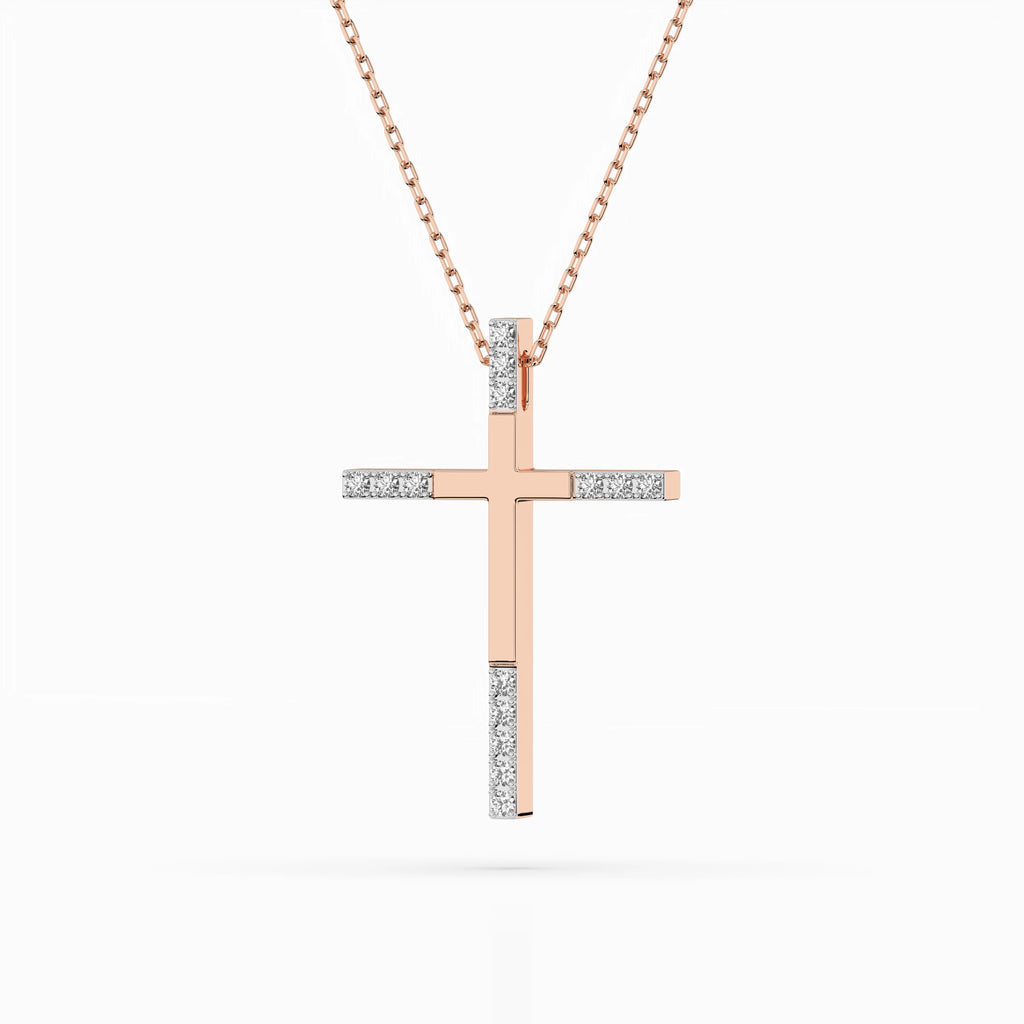 Minimalism Necklace (Round), 0.08 ct — 104-10016