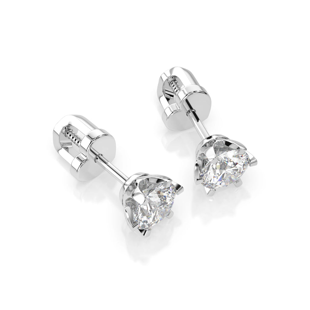 Solitaire Butterfly Earring (Round), 1.4 ct — 102-10040/1(5.7)