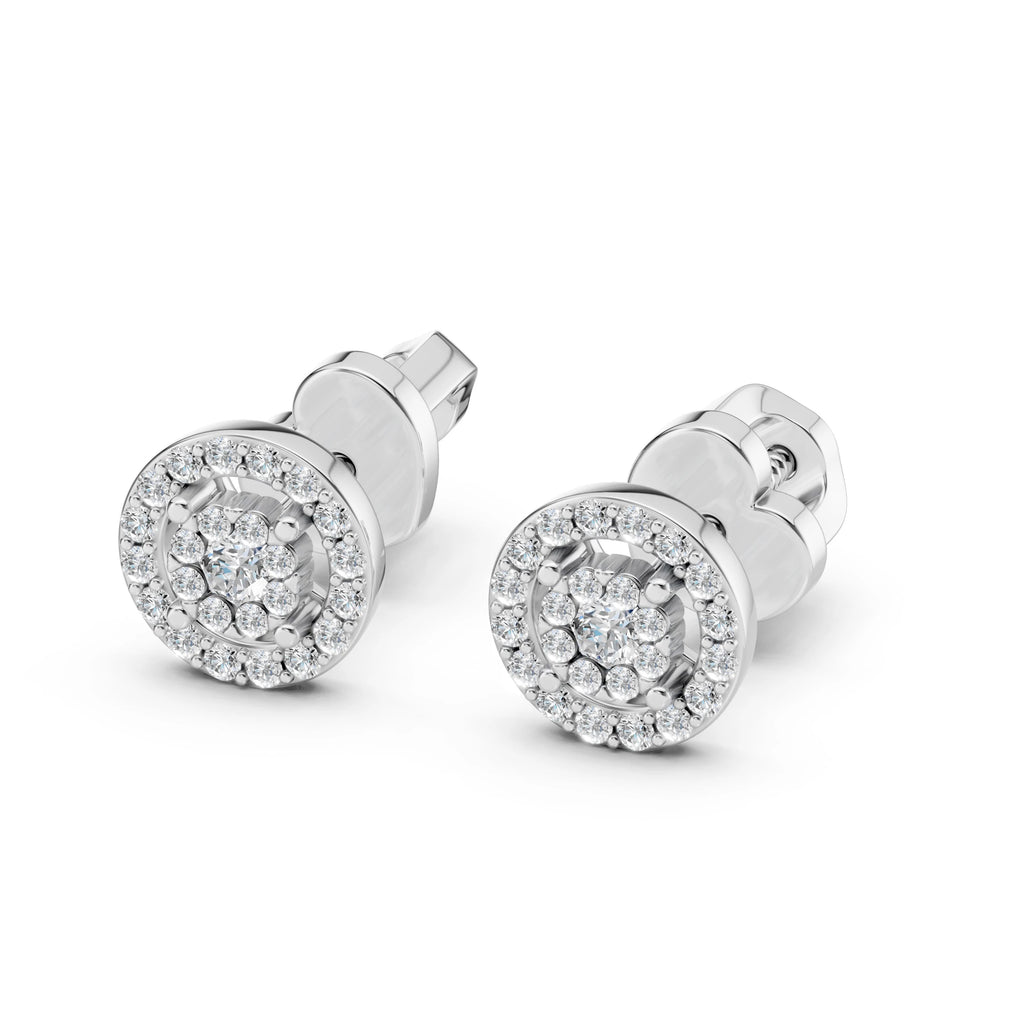 Illusion Earring (Round), 0.06 ct — 102-10018(2.0)