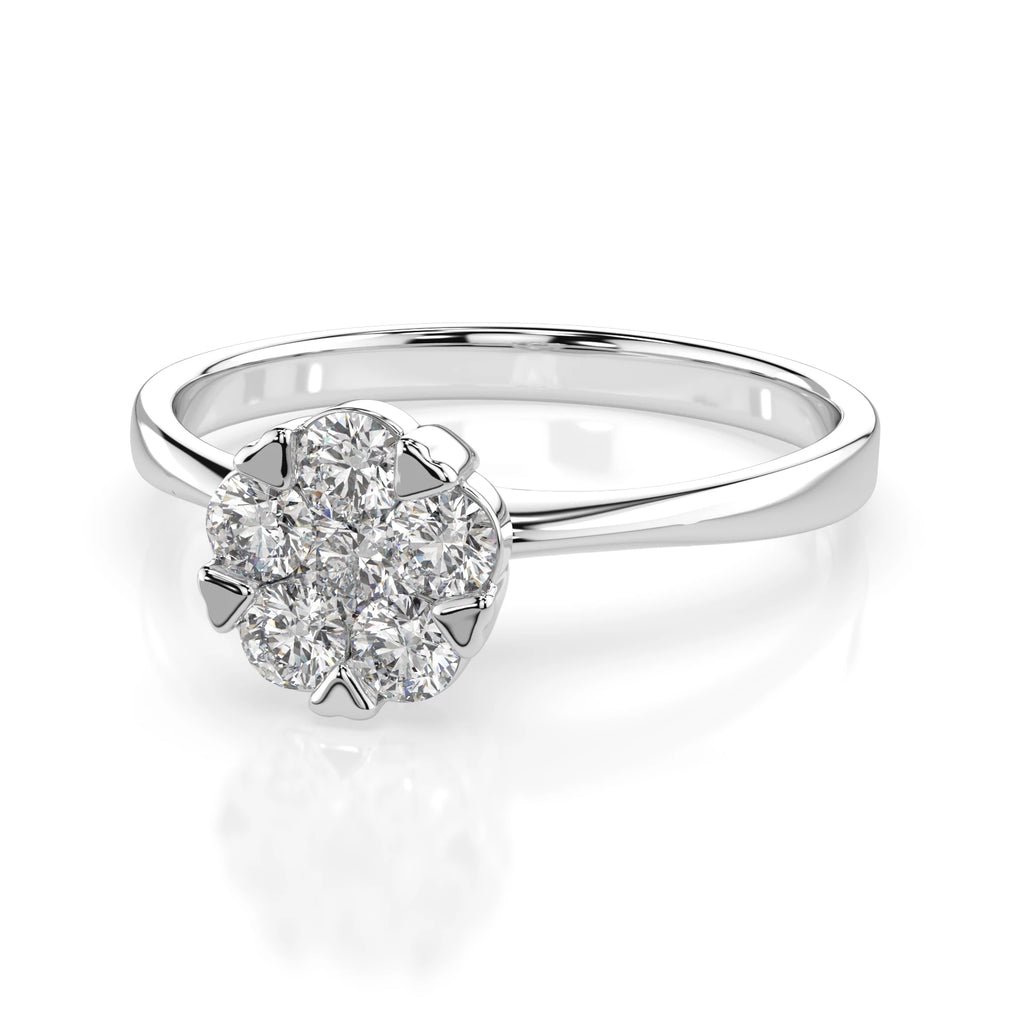 Illusion Ring (Round), 0.1 ct — 101-10015/1(3.0)