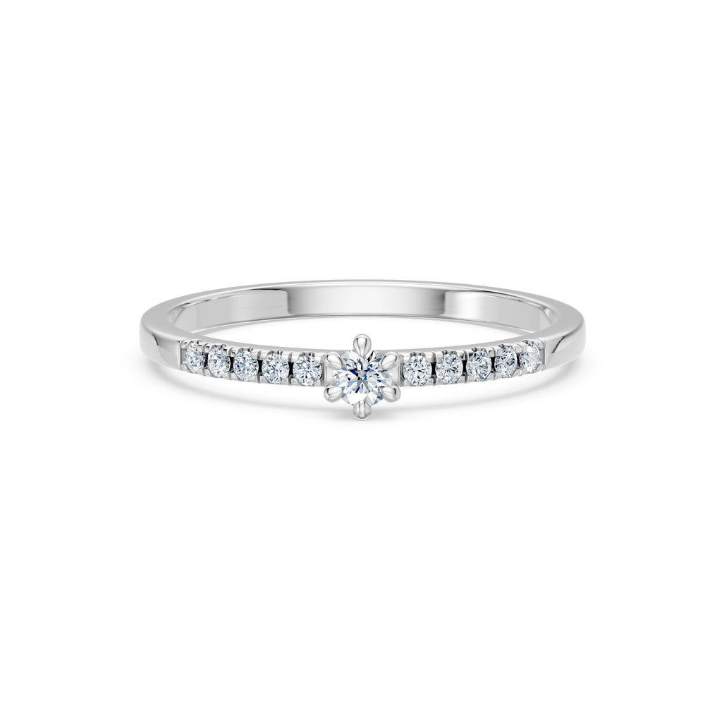 Solitaire Eternity Ring, 0.07 ct — 101-10126/4(2.6)