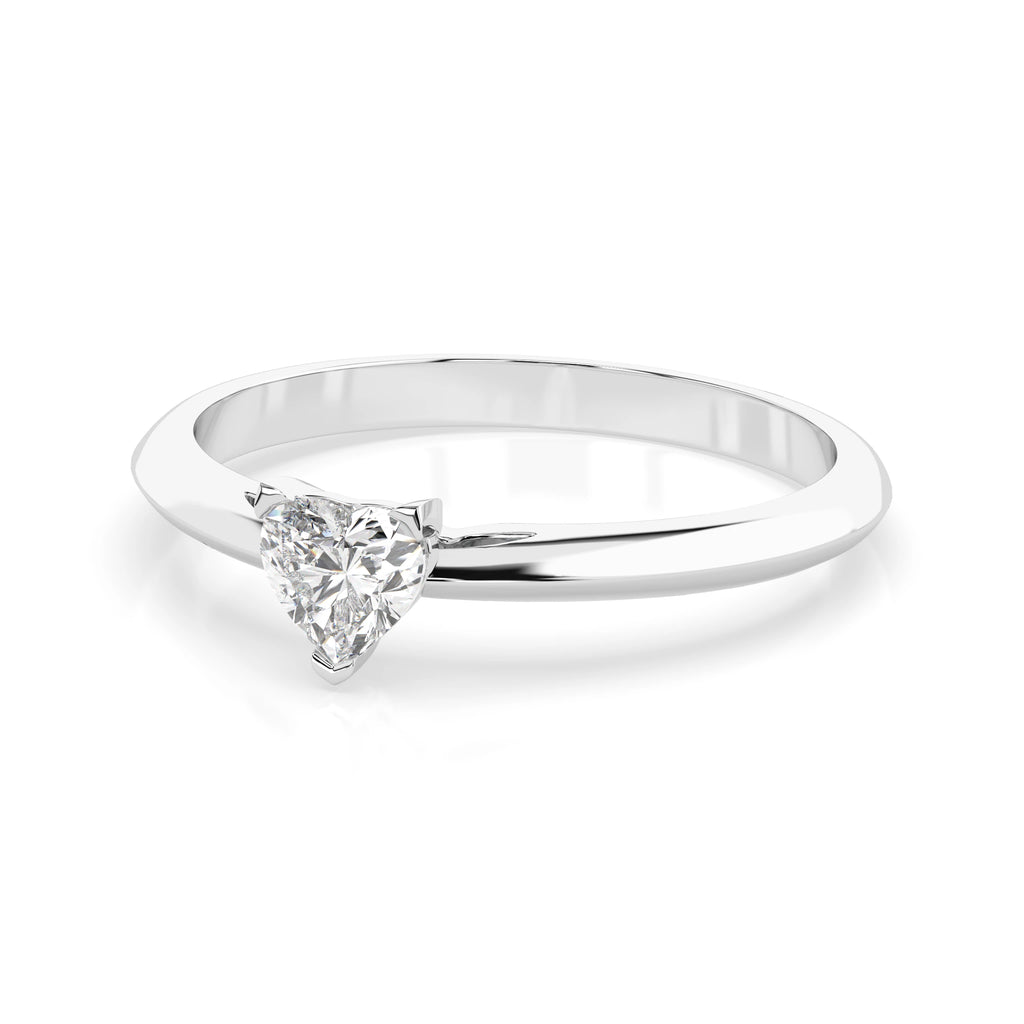 Solitaire Ring (Heart), 0.3 ct — 101-10190(0.30)HRT