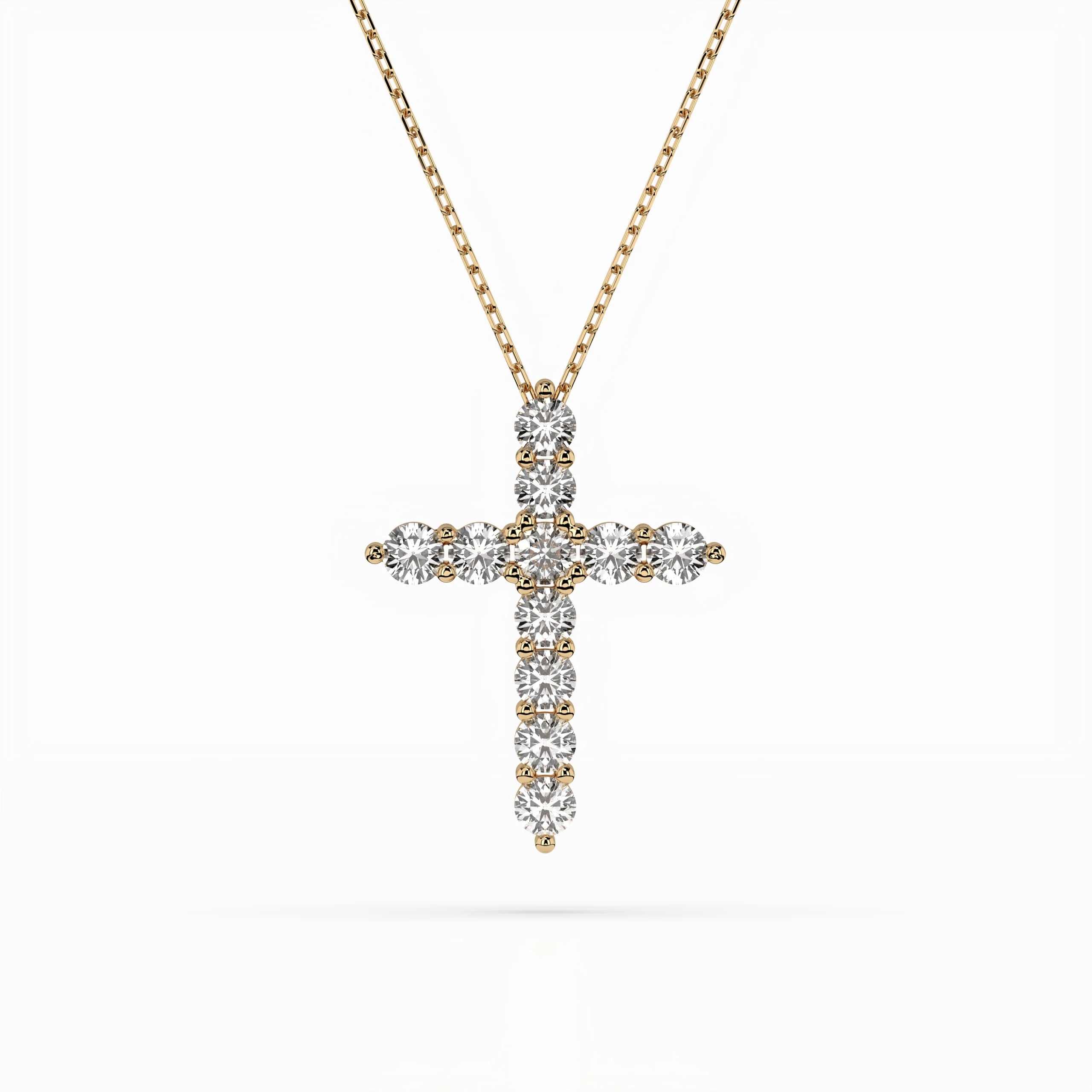 Minimalism Necklace (Round), 1.1 ct — 104-10039(3.0)