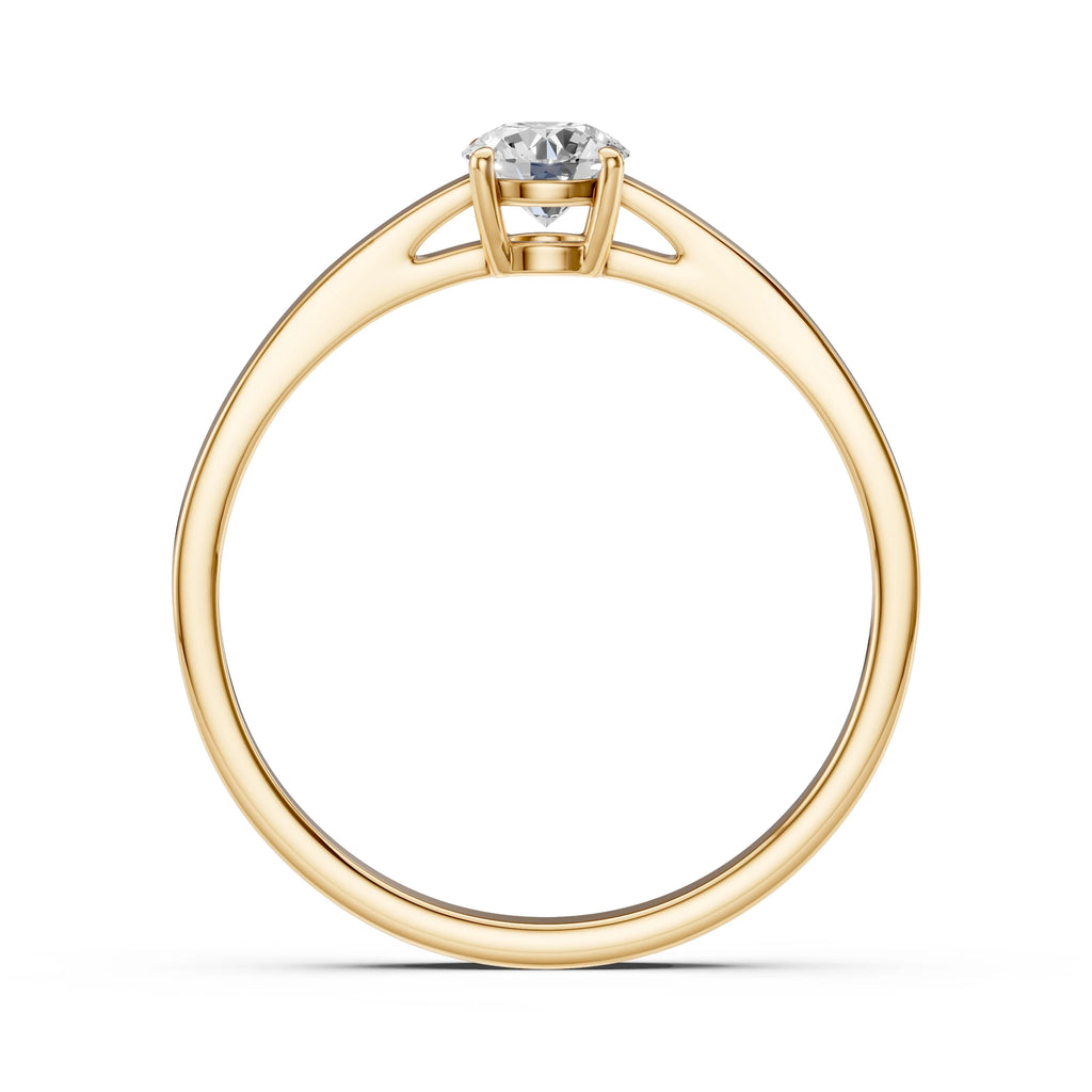 Solitaire Ring (Round), 0.45 ct — 101-10012/1(4.8)